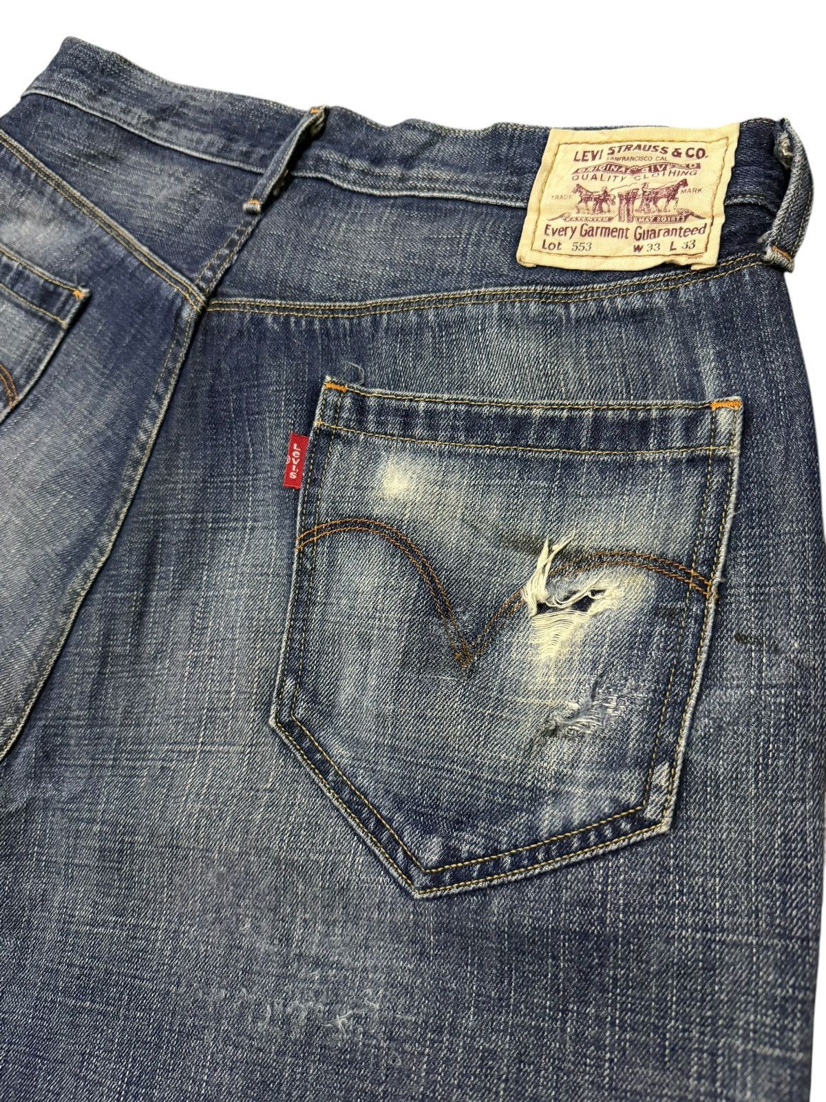 Levi's Vintage Levi’s 553 Japan Denim Jeans | Wide Fit | W32 Size US 32 / EU 48 - 8 Thumbnail