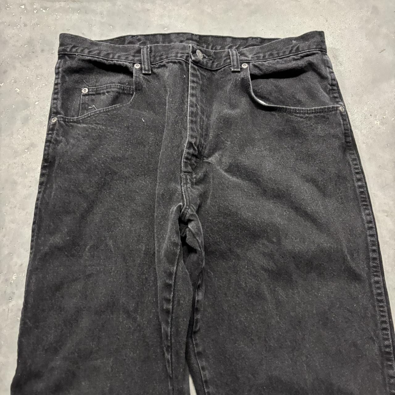 Japanese Brand × Vintage Crazy Vintage Y2K/2000s Grunge Black Essential Denim Jeans! Size US 35 - 5 Thumbnail
