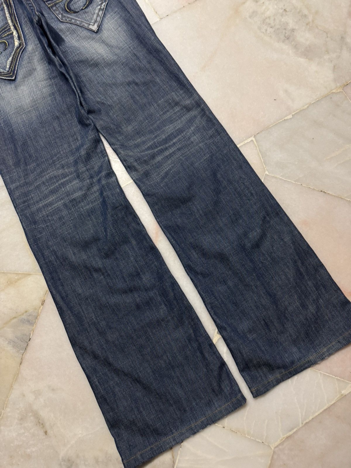 If Six Was Nine 💥BAGGY FLARE💥90's RED PEPPER BELL BOTTOM WHISKER LOW RISE Size US 28 / EU 44 - 22 Thumbnail