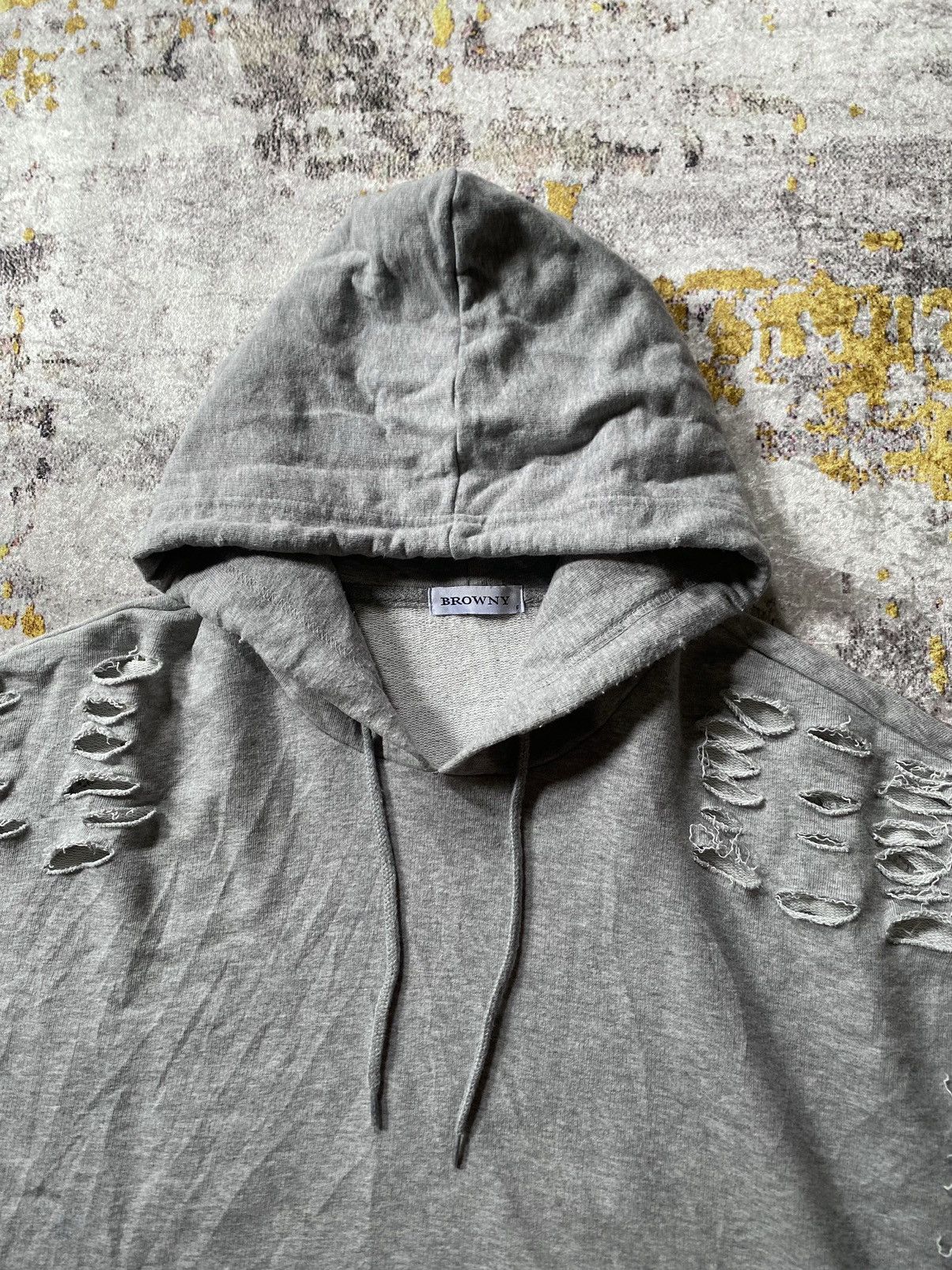 If Six Was Nine × Japanese Brand × Le Grande Bleu (L.G.B.) Japanes Browny Distressed hoodie oversize Size US XL / EU 56 / 4 - 4 Thumbnail