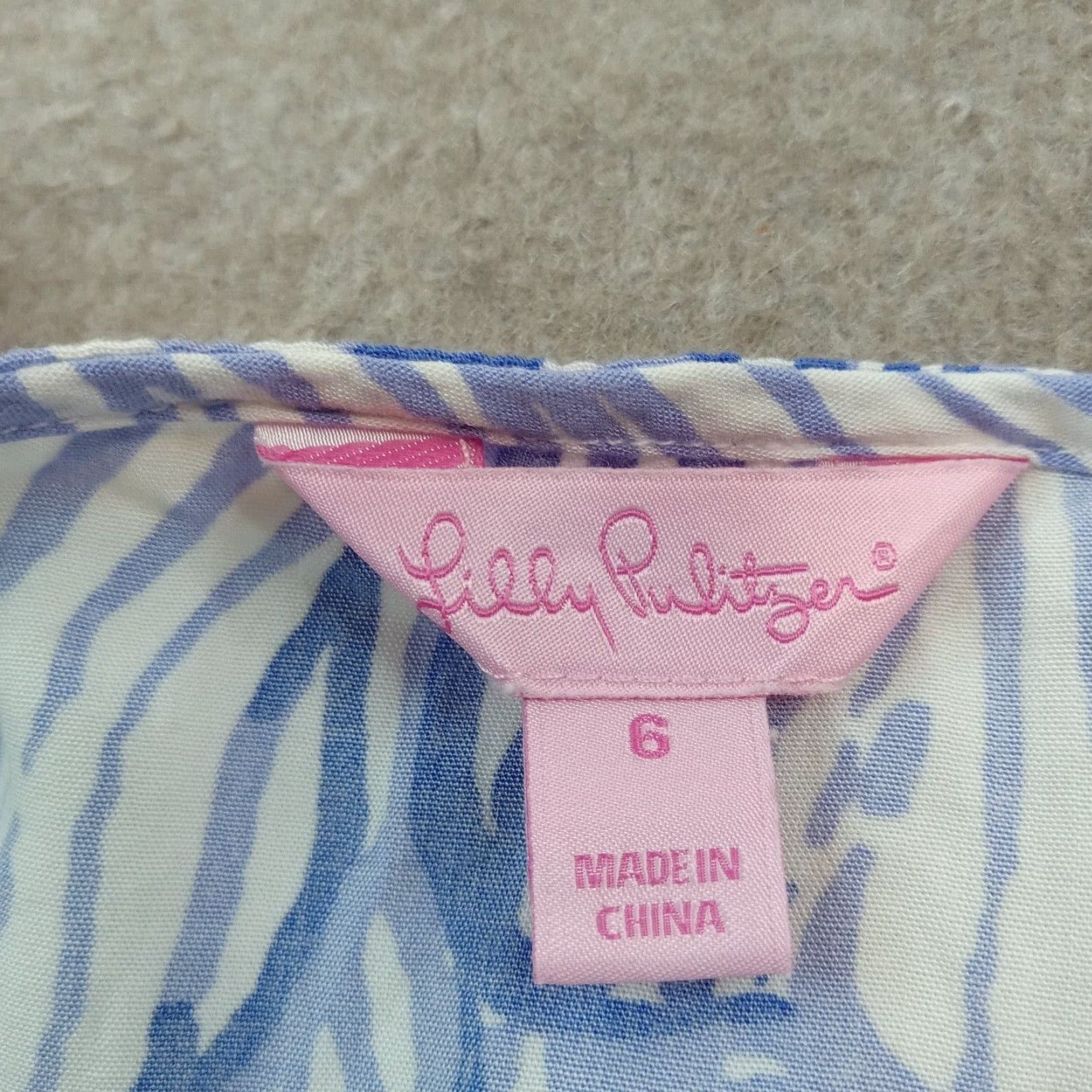 Lilly Pulitzer Lilly Pulitzer Womens Tank Top Blue White Extra Large XL Casual Size M / US 6-8 / IT 42-44 - 5 Thumbnail
