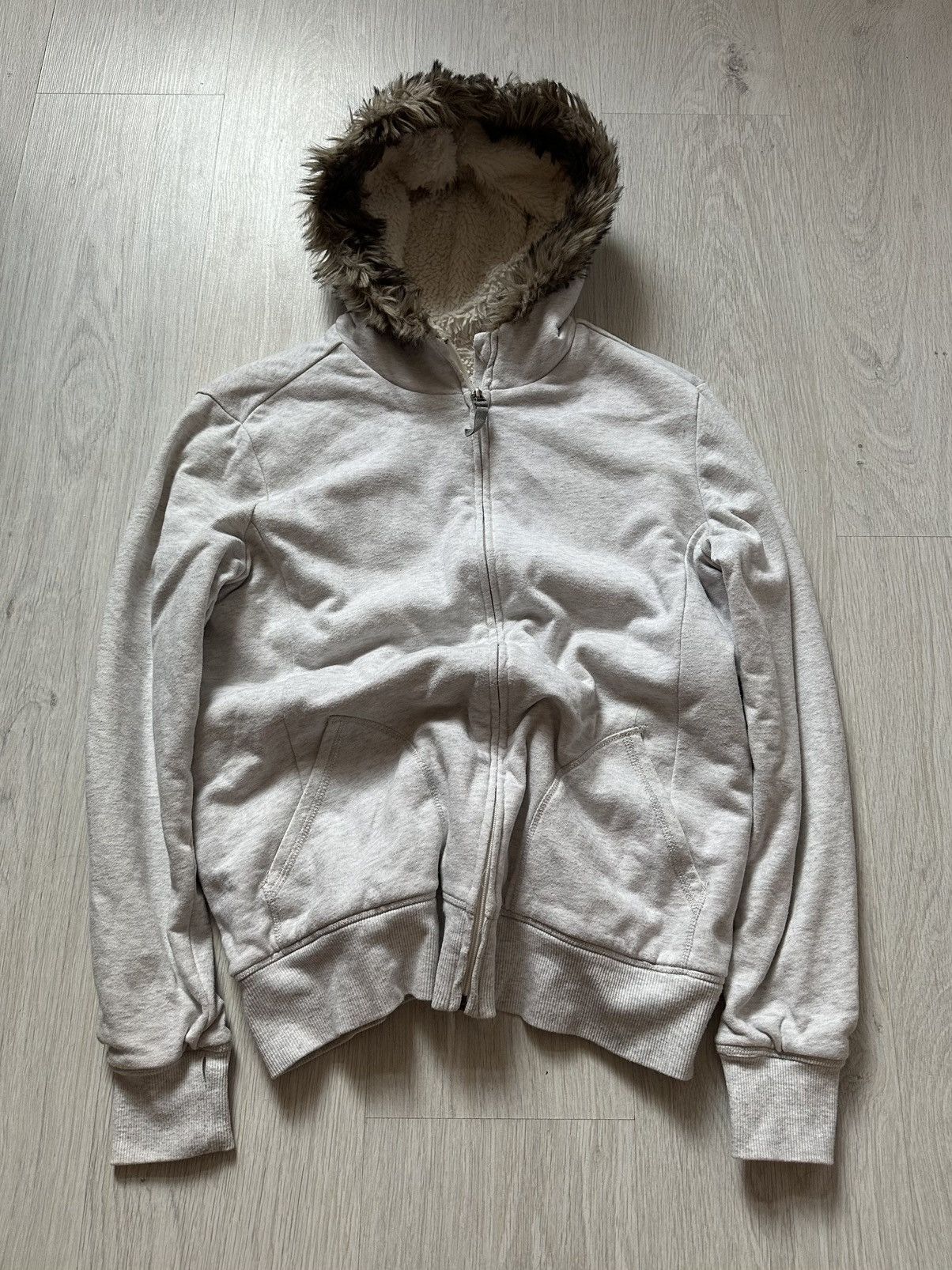 Japanese Brand Faux fur hoodie styled Ifsixwasnine lgb Size US M / EU 48-50 / 2 - 1 Thumbnail