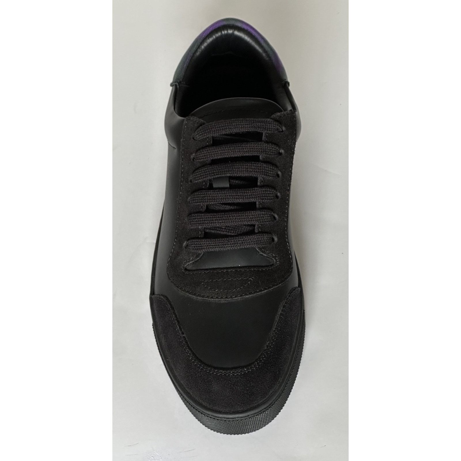 Burberry Burberry Leather Sneakers Black/IP Check 7 US (40) 8075375 Size US 7 / EU 40 - 5 Thumbnail