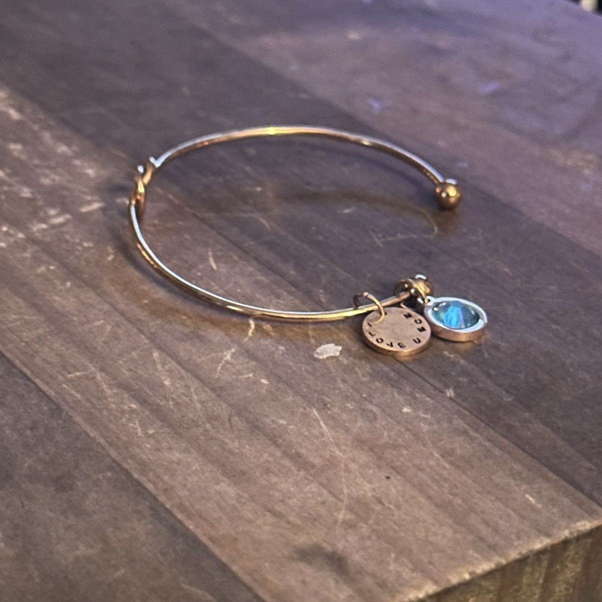 Other Gold tone I Love U Mom December birthstone knot bracelet Size ONE SIZE - 6 Thumbnail