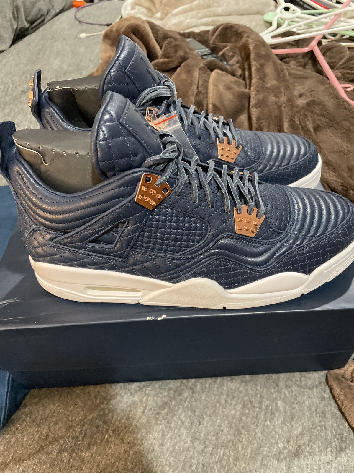 Jordan Brand Air Jordan 4 Premium Obsidian Size 11 Size US 11 / EU 44 - 2 Thumbnail