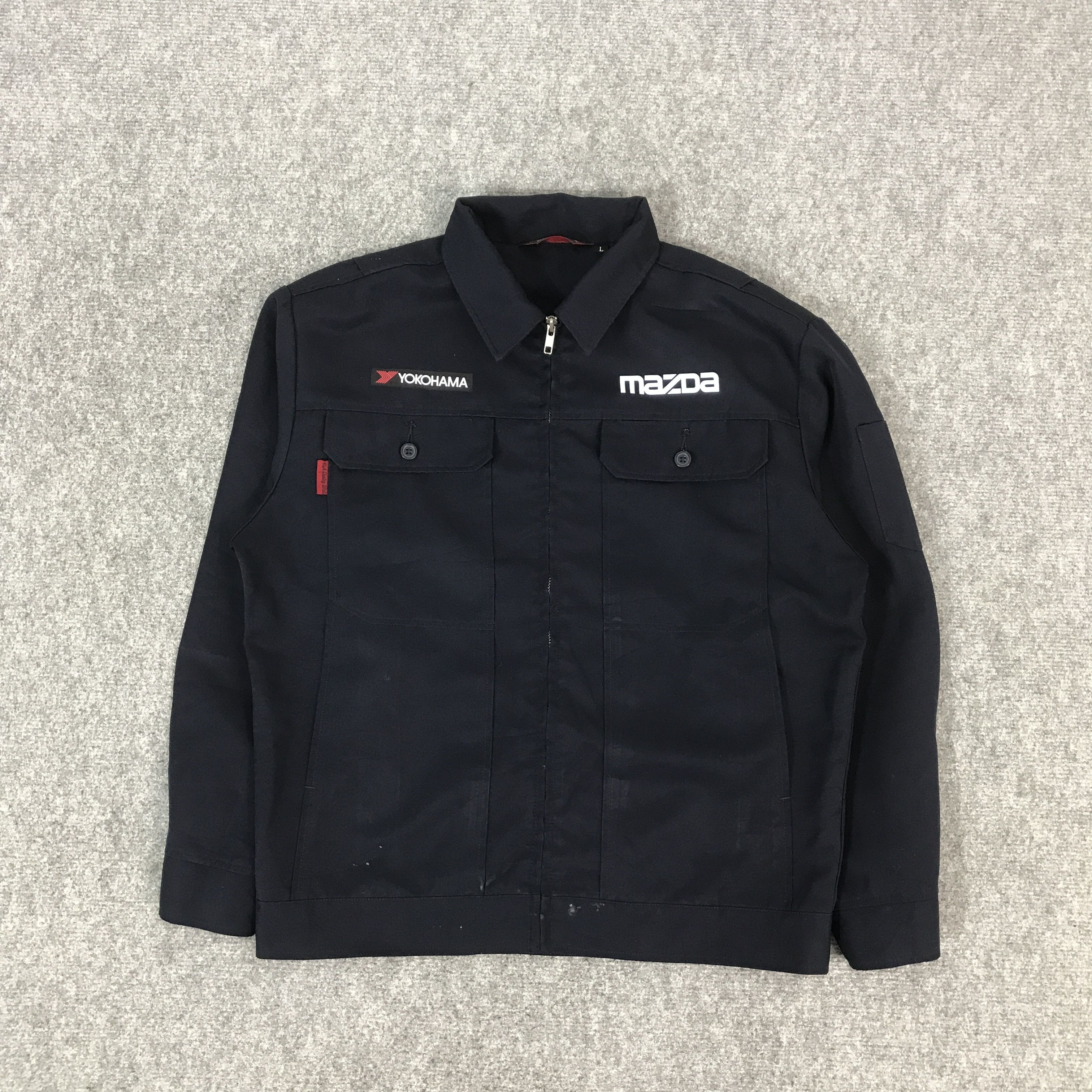 Japanese Brand MAZDA YOKOHAMA RACING JAPAN UNIFORM CUSTOM JACKET Size US L / EU 52-54 / 3 - 2 Thumbnail