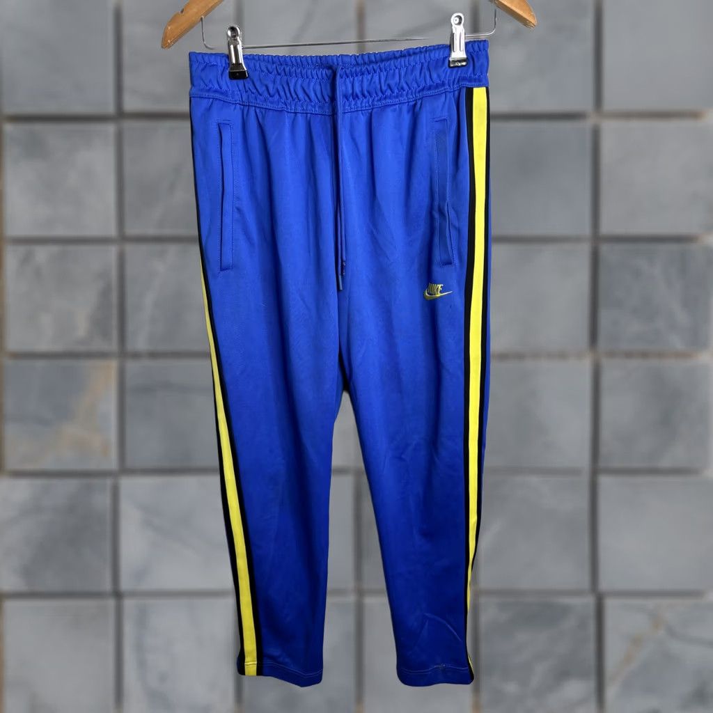 Nike Nike Pants Mens Small Blue Yellow Track Size US 29 - 1 Thumbnail