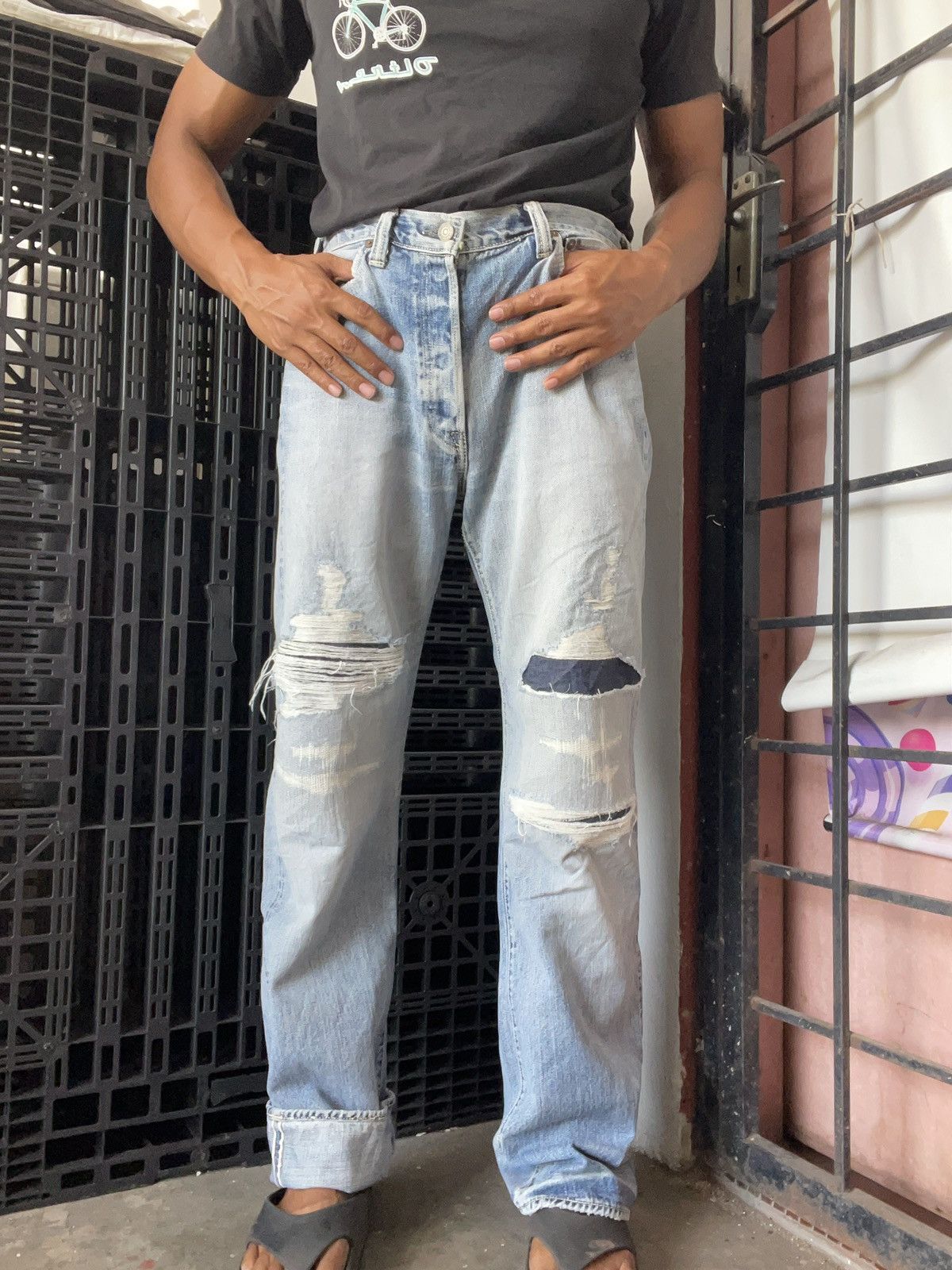 The Flat Head Vintage Distressed Selvedge The Flat Head Denim Size US 32 / EU 48 - 16 Thumbnail