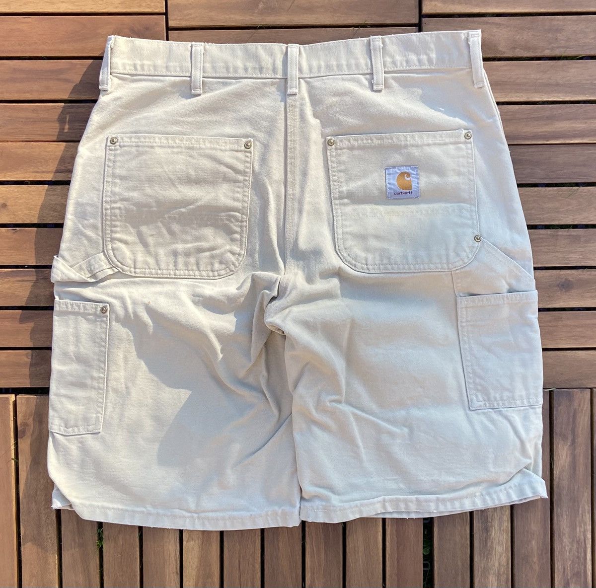 Carhartt 🟤Carhartt Double knee shorts jorts 19 DB🟤 Size US 36 / EU 52 - 2 Thumbnail