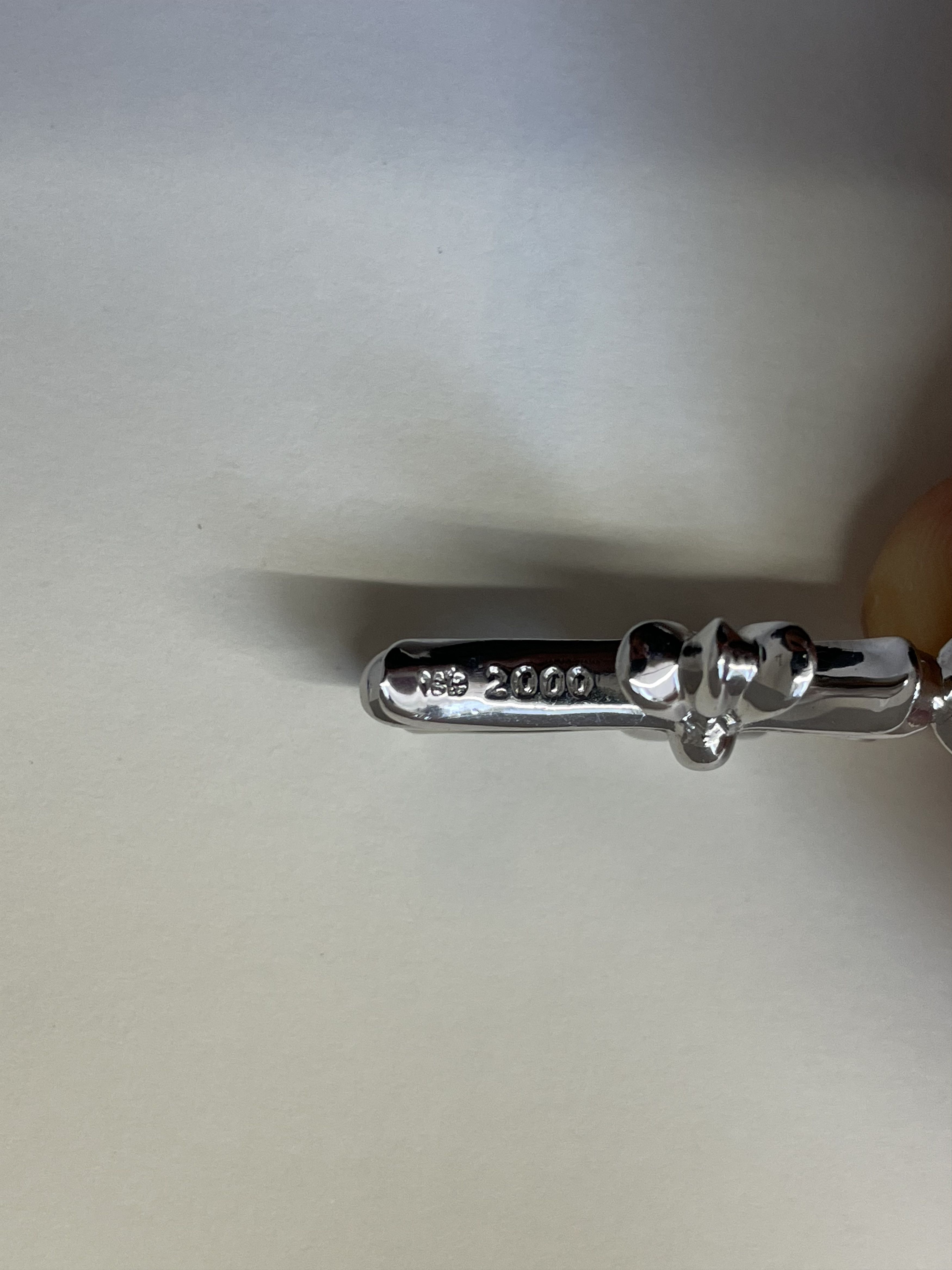 Chrome Hearts Chrome Hearts 18K White Gold Pink Saph Tiny Charm Pendant Size ONE SIZE - 5 Thumbnail
