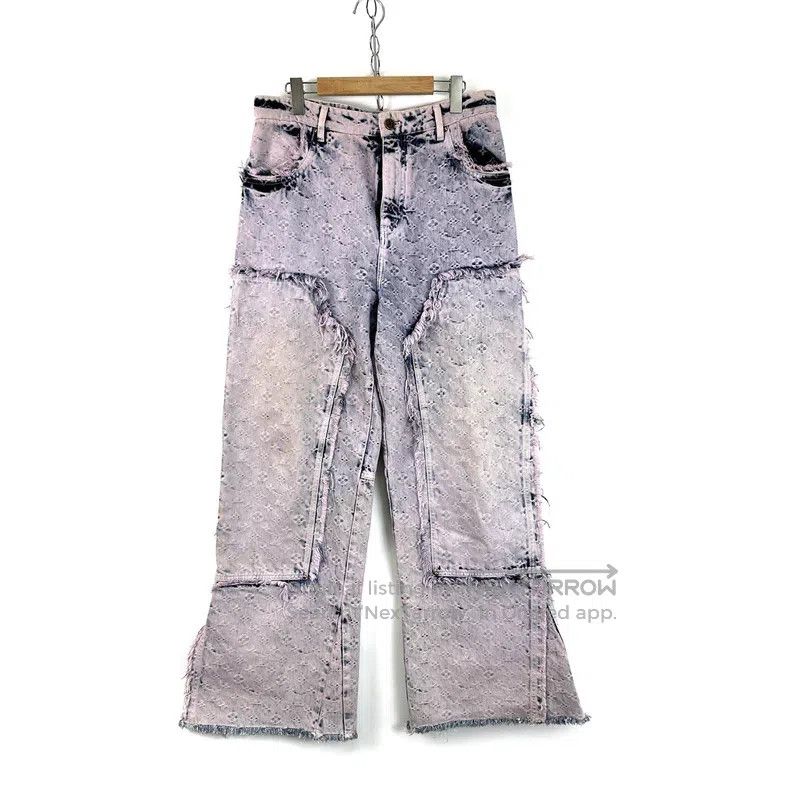 Louis Vuitton Louis Vuitton Lavender multi-pocket tasseled denim logo je Size US 33 - 1 Thumbnail