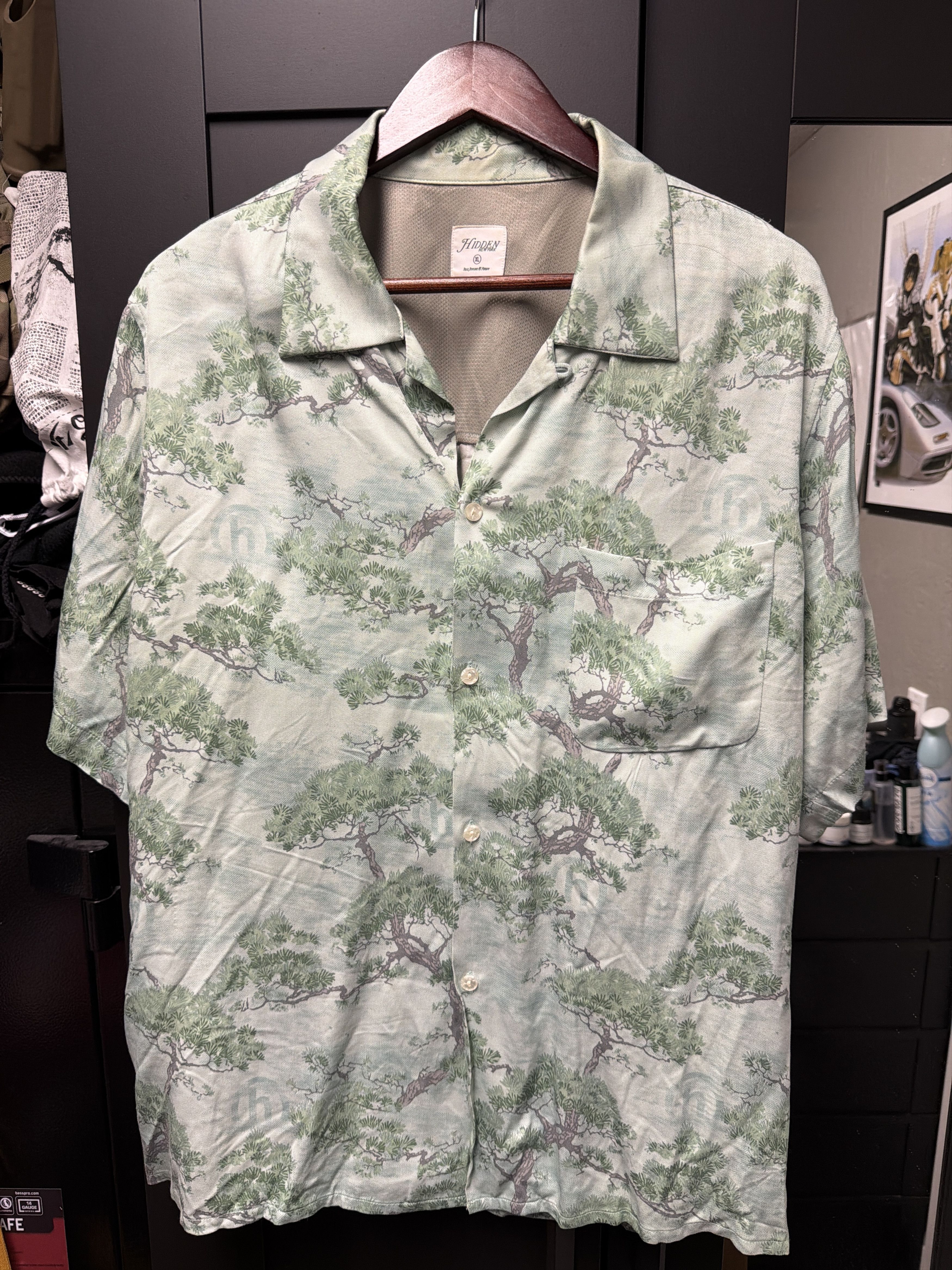 HIDDEN Hidden NY Button Up Short Sleeve Green Size US L / EU 52-54 / 3 - 4 Thumbnail