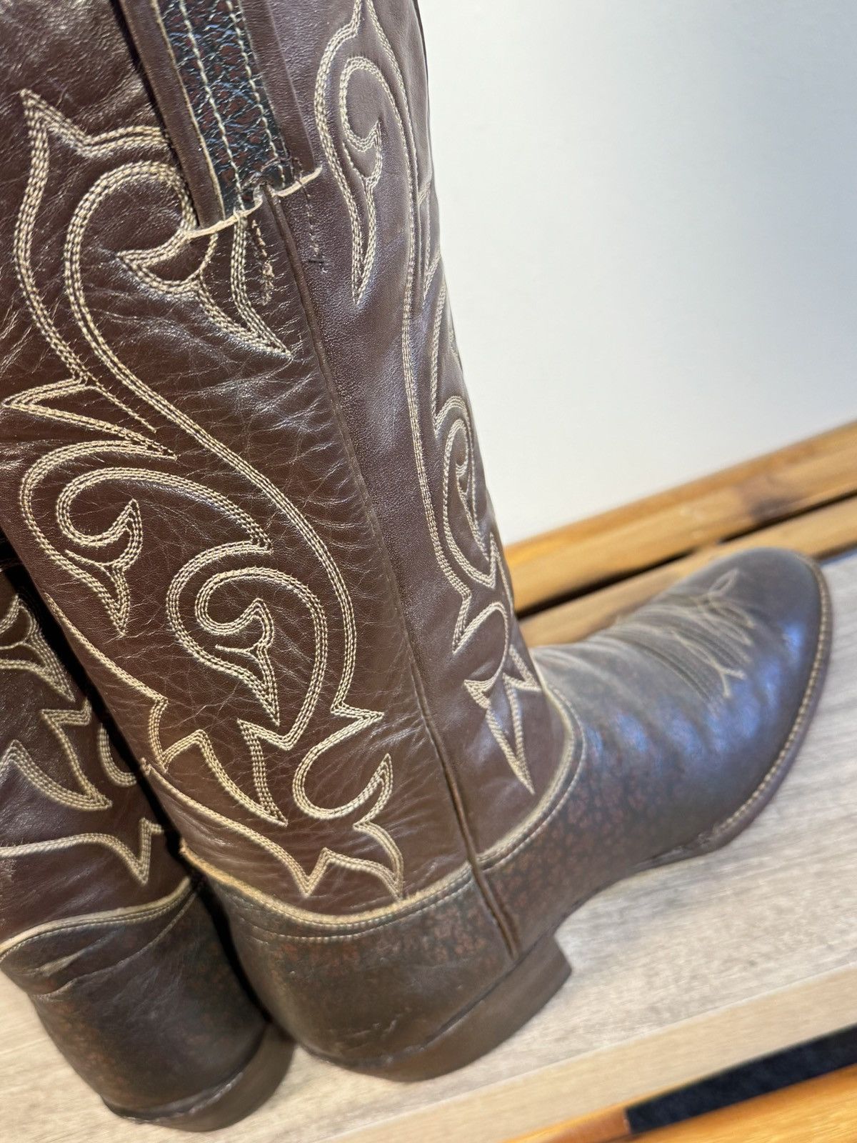 Other Men’s Hondo Exotic Cowboy Boots Size 11 A (Narrow) Caribou Size US 11 / EU 44 - 8 Thumbnail