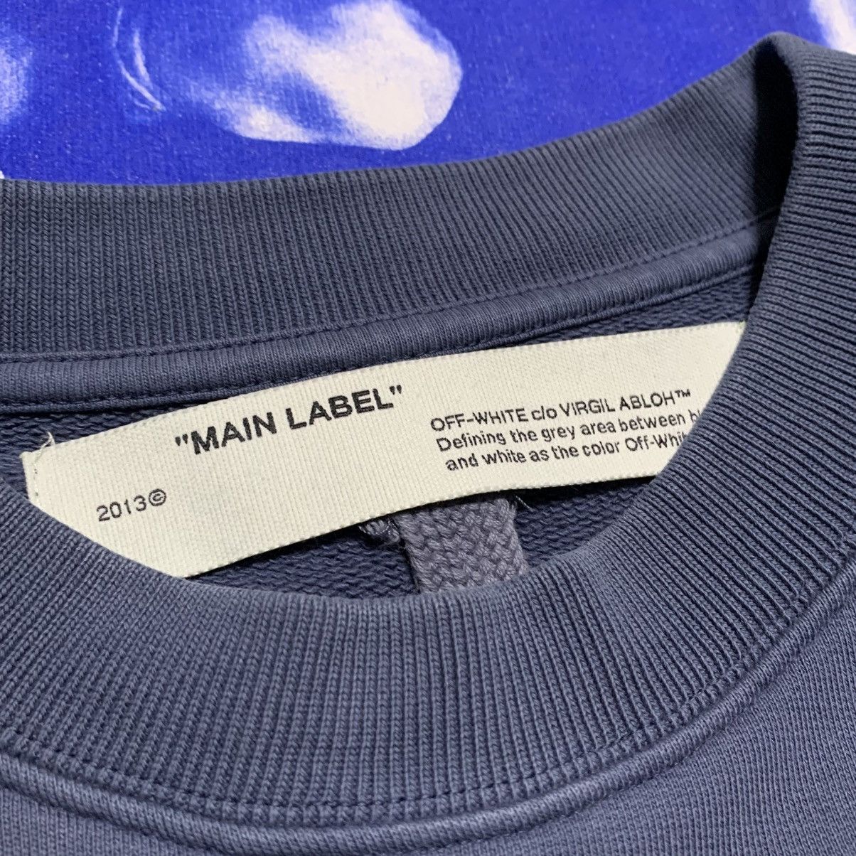 Off-White Off White Small Hardcore Caravaggio Indio Blue Sweater Size US S / EU 44-46 / 1 - 7 Thumbnail
