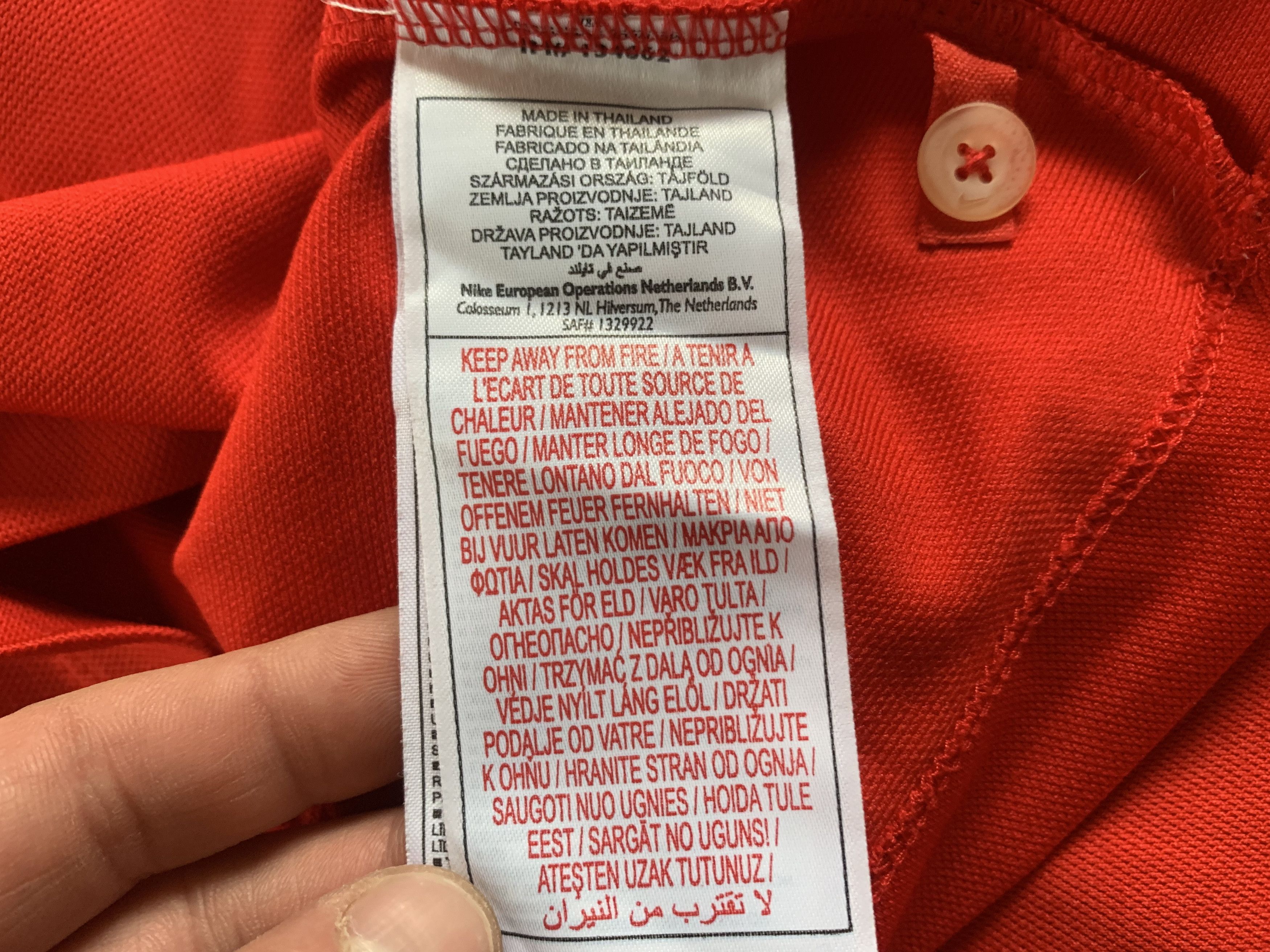 Nike Mens Nike Red Polo Shirt Fit Dry Size US L / EU 52-54 / 3 - 6 Thumbnail