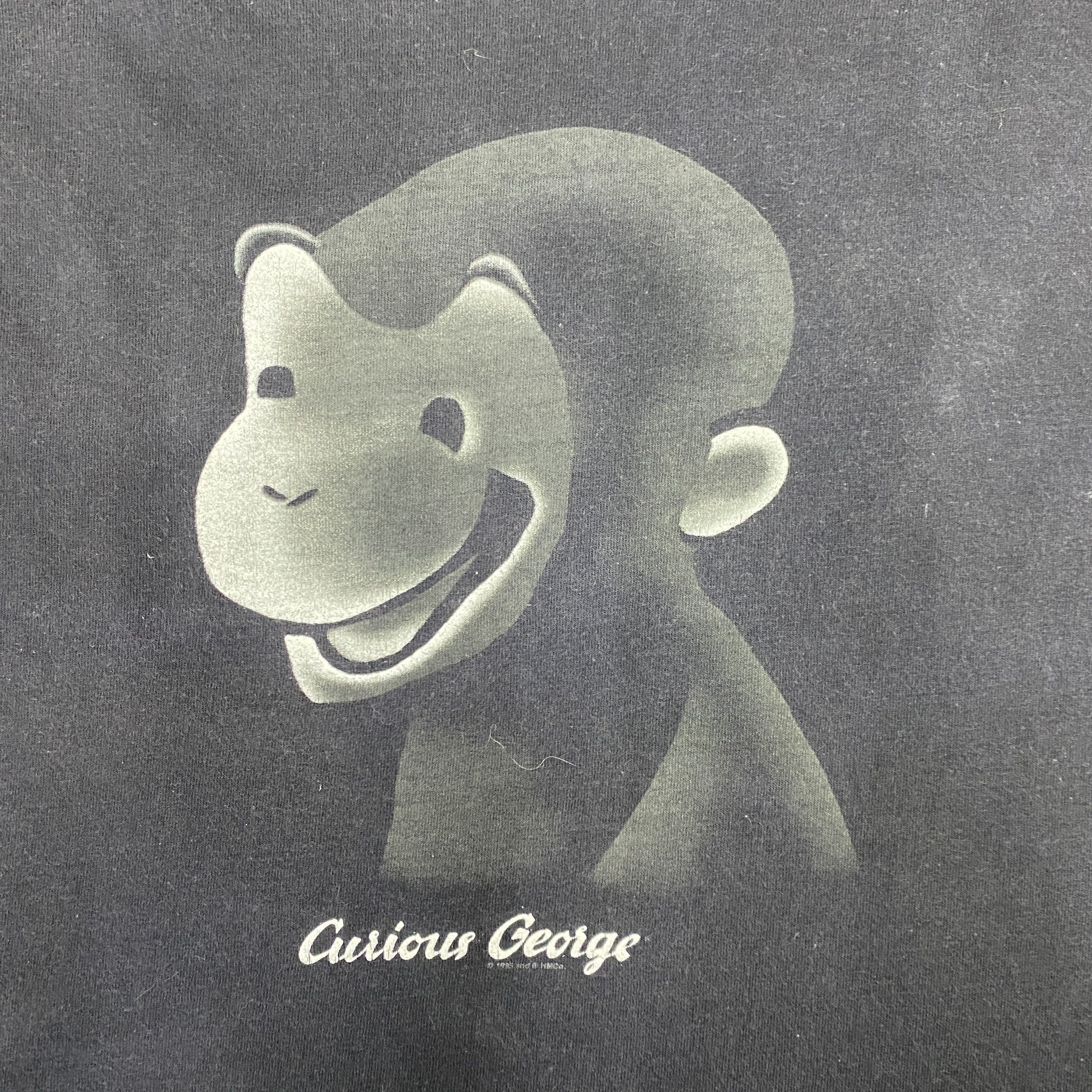 Vintage Vintage 90s Curious George Graphic Tshirt - I051 Size US XL / EU 56 / 4 - 5 Thumbnail