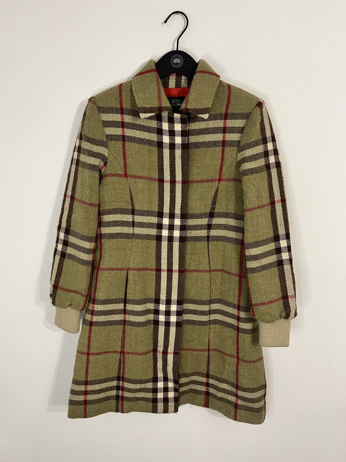 Burberry × Vintage Vtg Burberry Wool coat Size S / US 4 / IT 40 - 1 Thumbnail