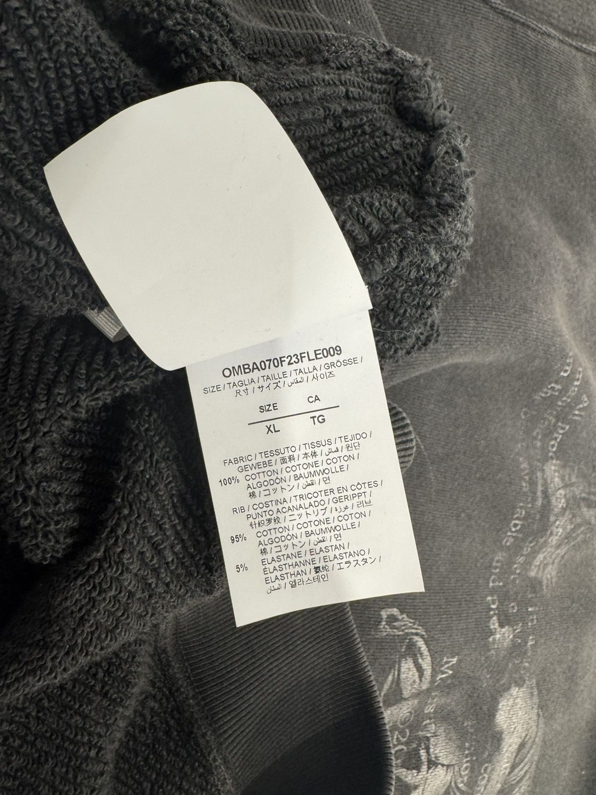 Off-White Off-White Black S.Matthew Oversized Crewneck Size US XL / EU 56 / 4 - 6 Thumbnail
