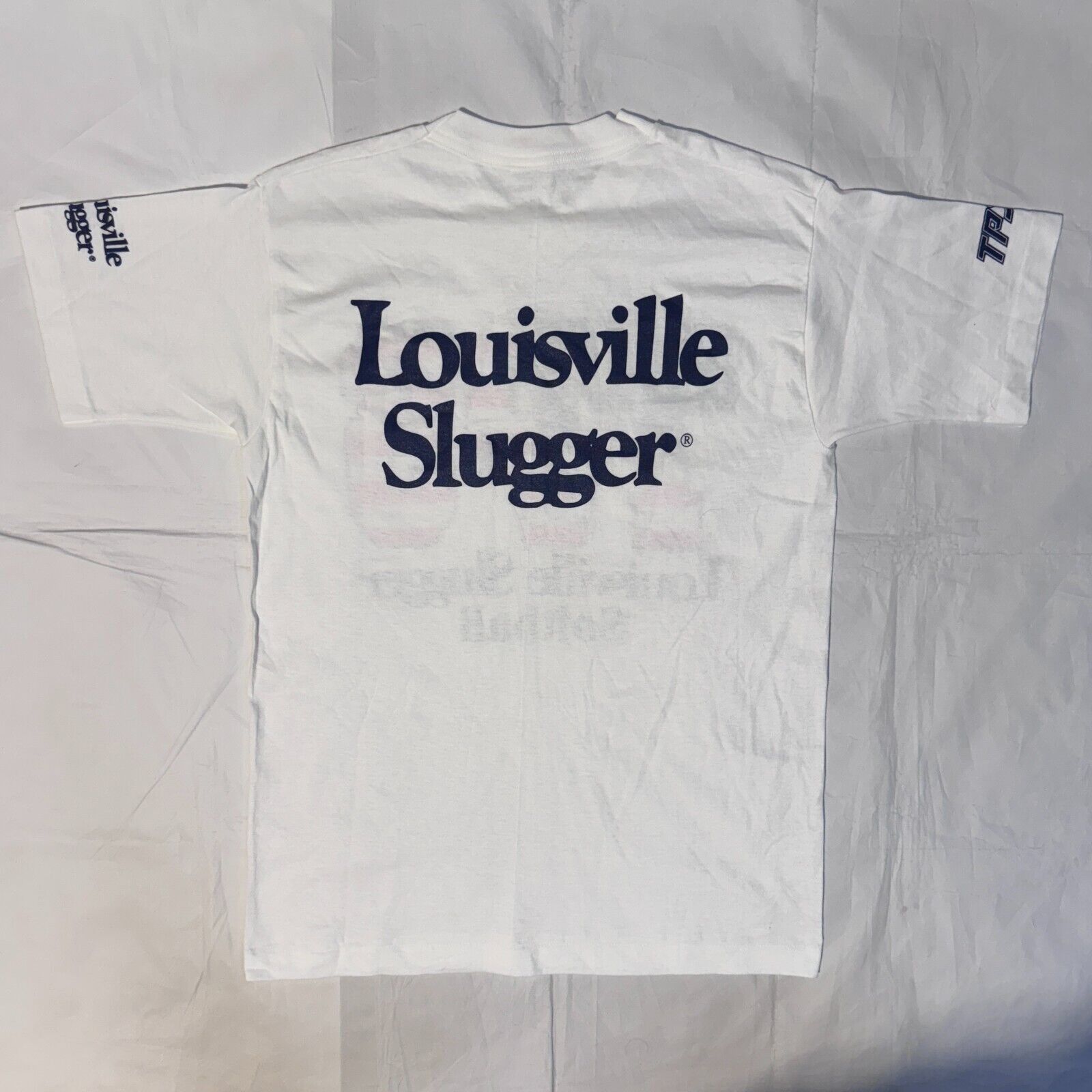 Fruit Of The Loom Vintage 90s Louisville Slugger TPS Softball White Single Sti Size US M / EU 48-50 / 2 - 6 Thumbnail