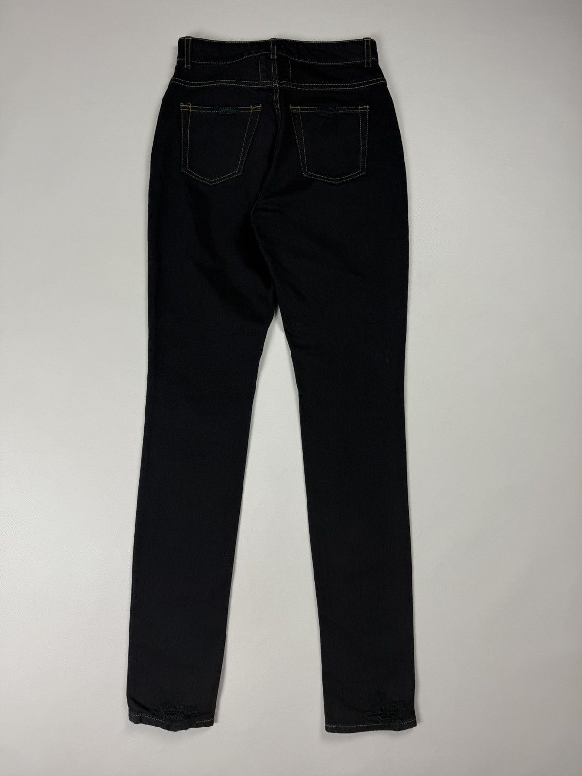 Saint Laurent Paris Saint Laurent Thrash Overdye Japan Denim Ladies Skinny Jeans Size 27" / US 4 / IT 40 - 20 Thumbnail