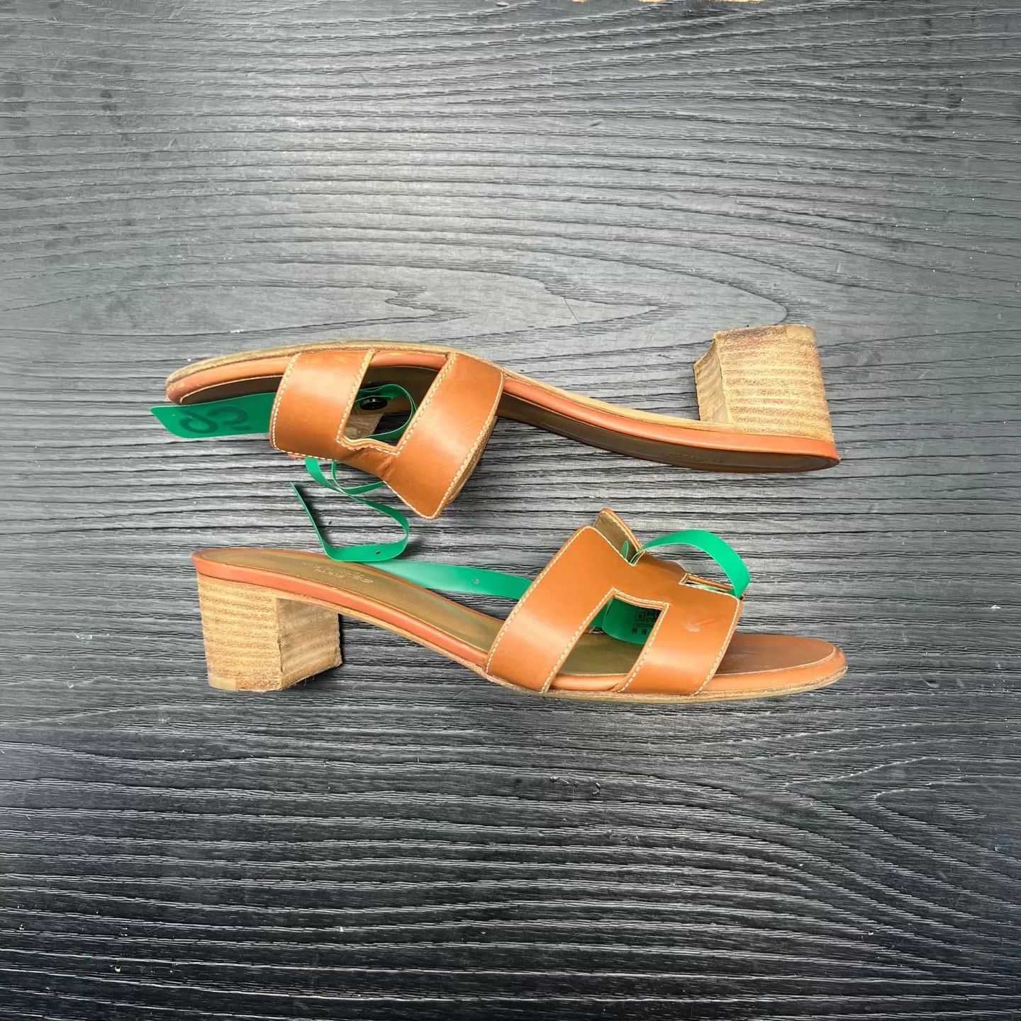 Hermes Hermès Oasis Brown Women's Heels 36.5 Worn 2x Size US 6 / IT 36 - 3 Thumbnail
