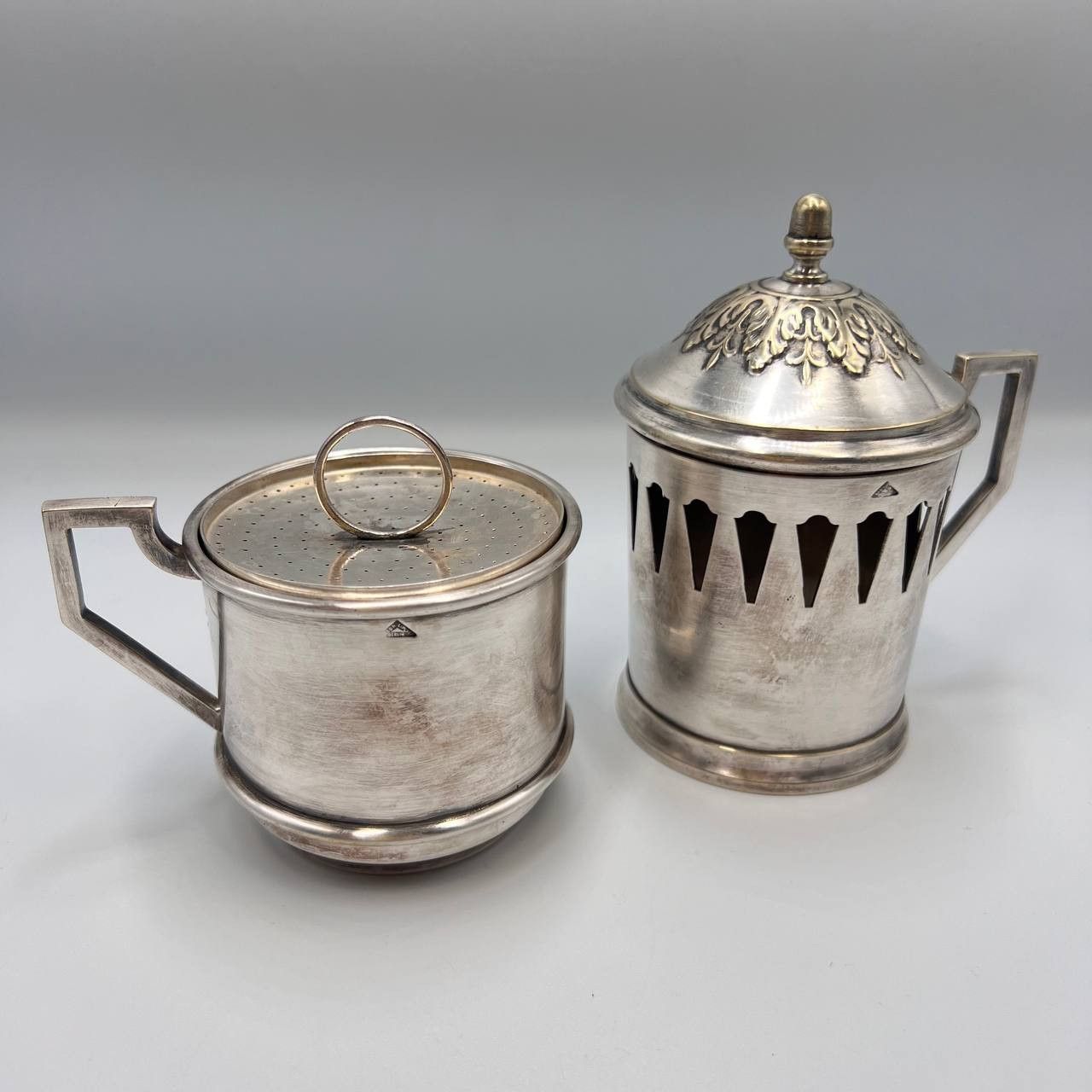 Vintage Gebr Berlin Vintage Silver Plated Tea Cup Holder Strainer Size ONE SIZE - 2 Thumbnail