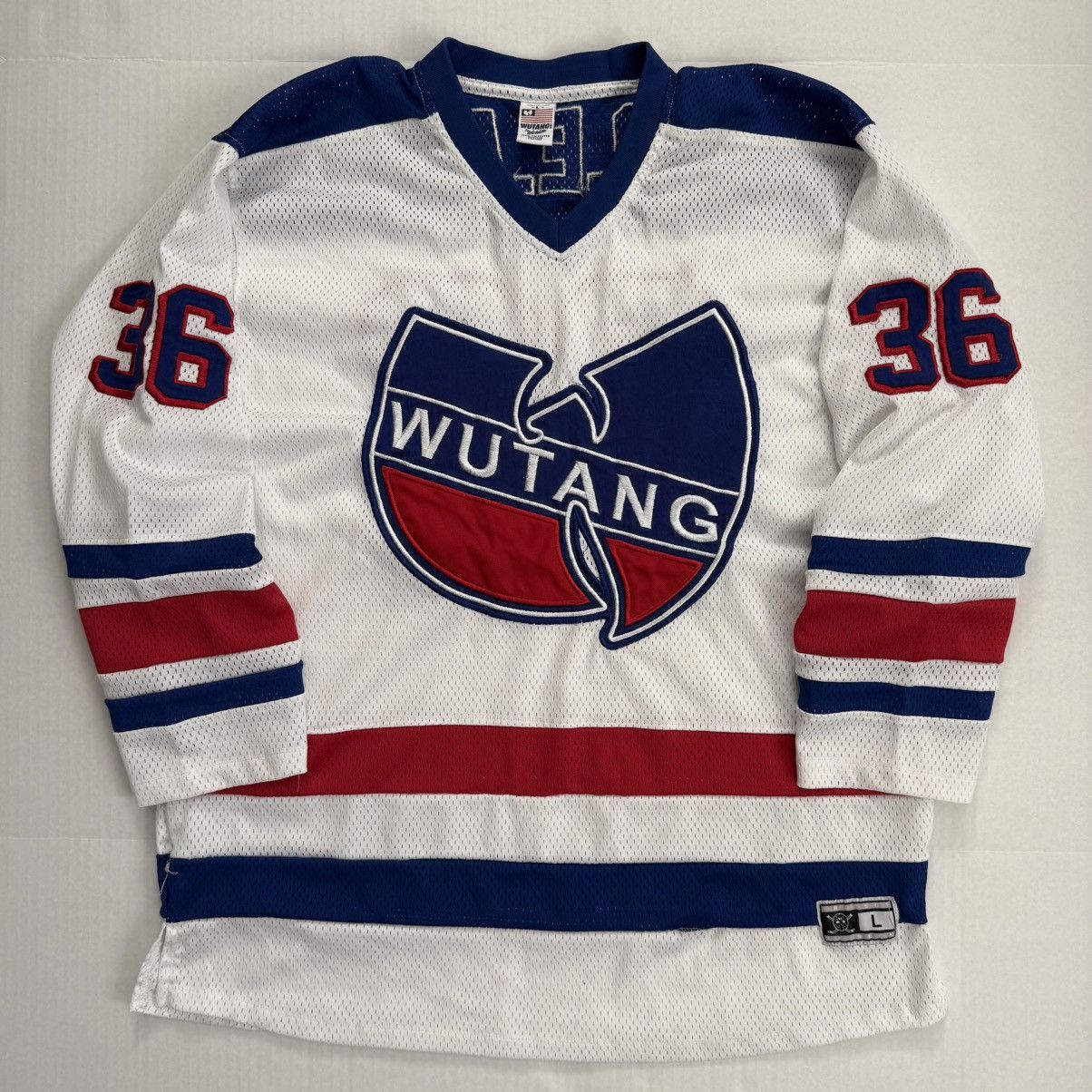 Wu-Tang Clan 🔴Wu-Tang Hockey Jersey Size Large New York Rangers Wu-Wear Size US L / EU 52-54 / 3 - 11 Thumbnail