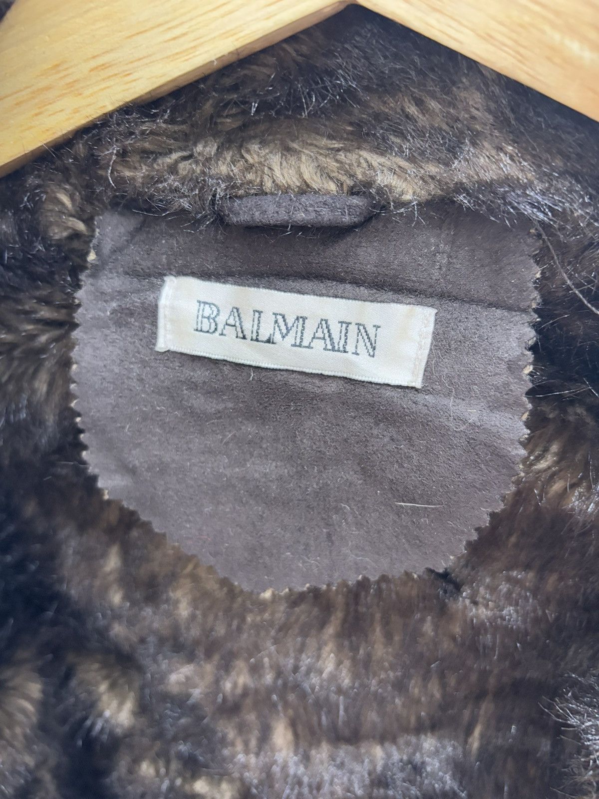 Balmain × Vintage Archival Balmain faux fur shearling jacket Size S / US 4 / IT 40 - 8 Thumbnail
