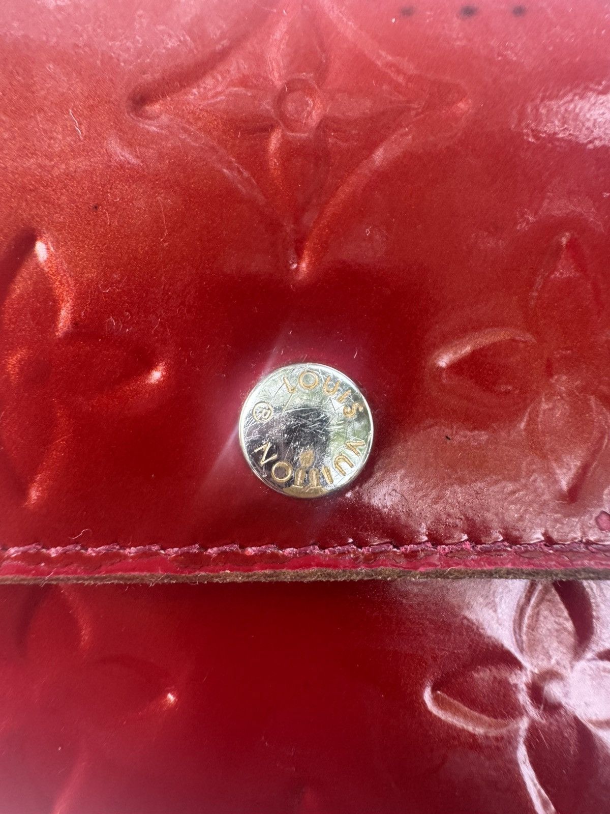 Louis Vuitton LOUIS VUITTON Vernis Red Long Wallet 💋 Size ONE SIZE - 3 Thumbnail