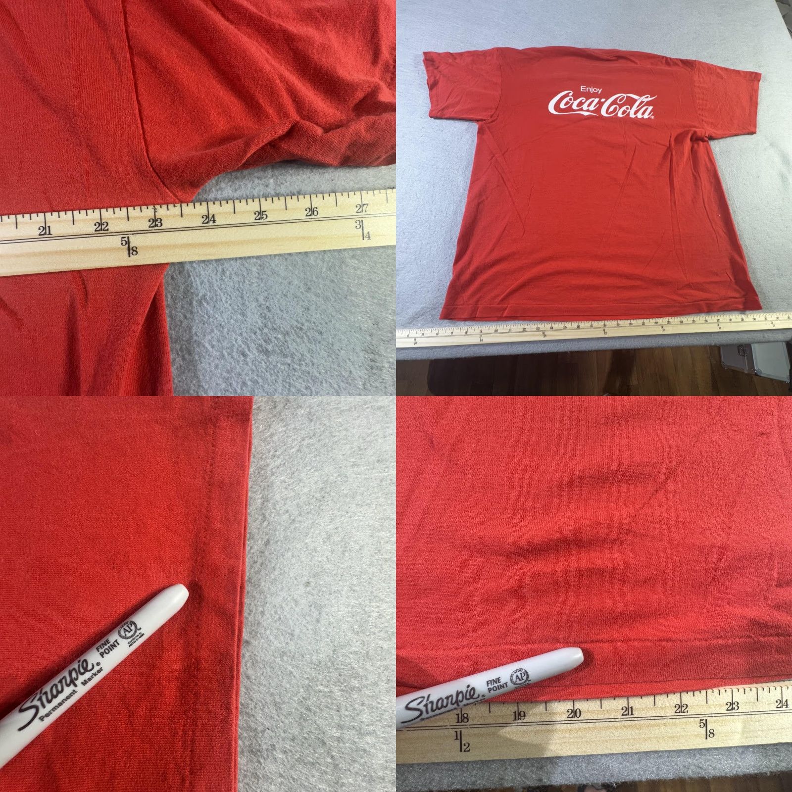Vintage VINTAGE Coca-Cola Shirt Mens XL Oneita Made USA Power 50 Soft Tee 90s Soda Ad Red Graphic Tee Mens XL Coca-Cola Shirt Size US XL / EU 56 / 4 - 8 Thumbnail