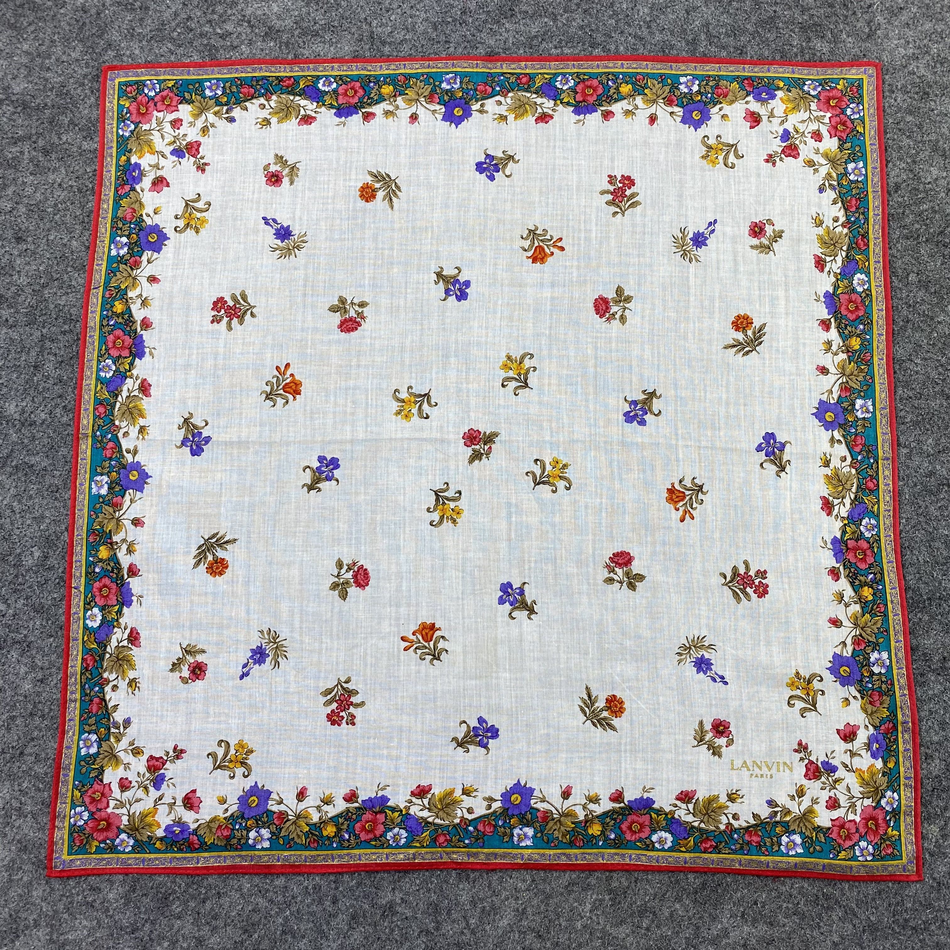 Lanvin Lanvin Handkerchief Neckerchief Bandana-B1638 Size ONE SIZE - 3 Thumbnail