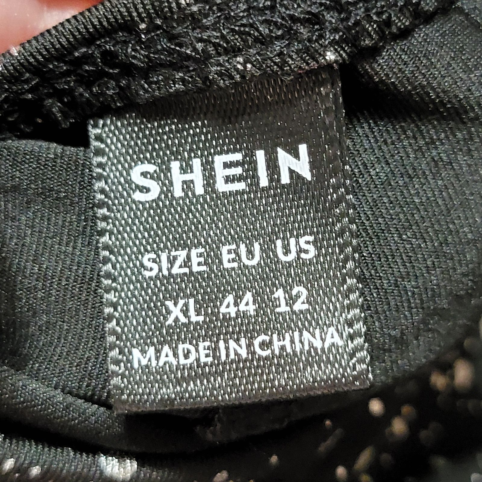 Other Shien 1 Pc Black w/ Silver Speckle Ladies Swimsuit - Size XL Size XL / US 12-14 / IT 48-50 - 7 Thumbnail