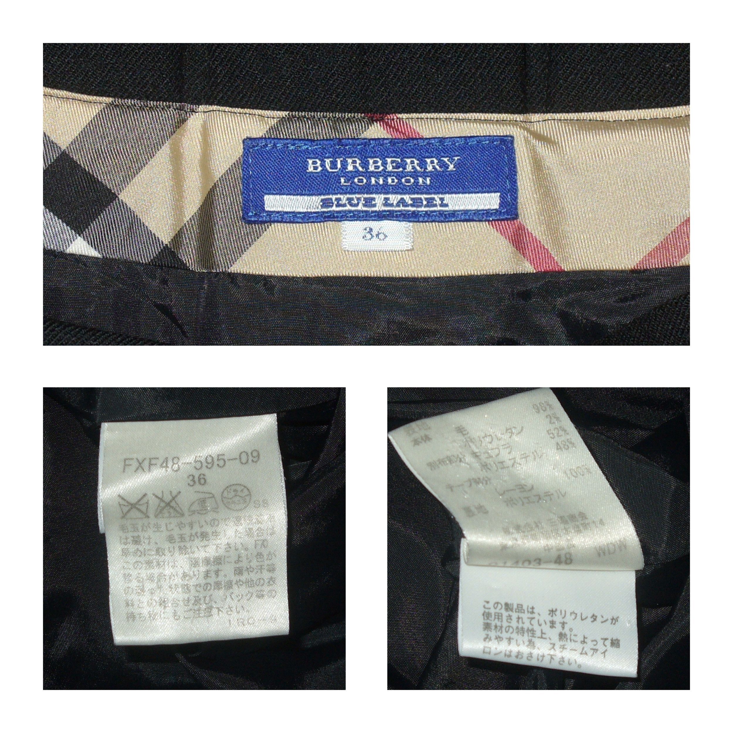 Burberry Burberry Blue Label black lowkey knee-length skirt. Size 25" / US 0 / IT 36 - 4 Thumbnail