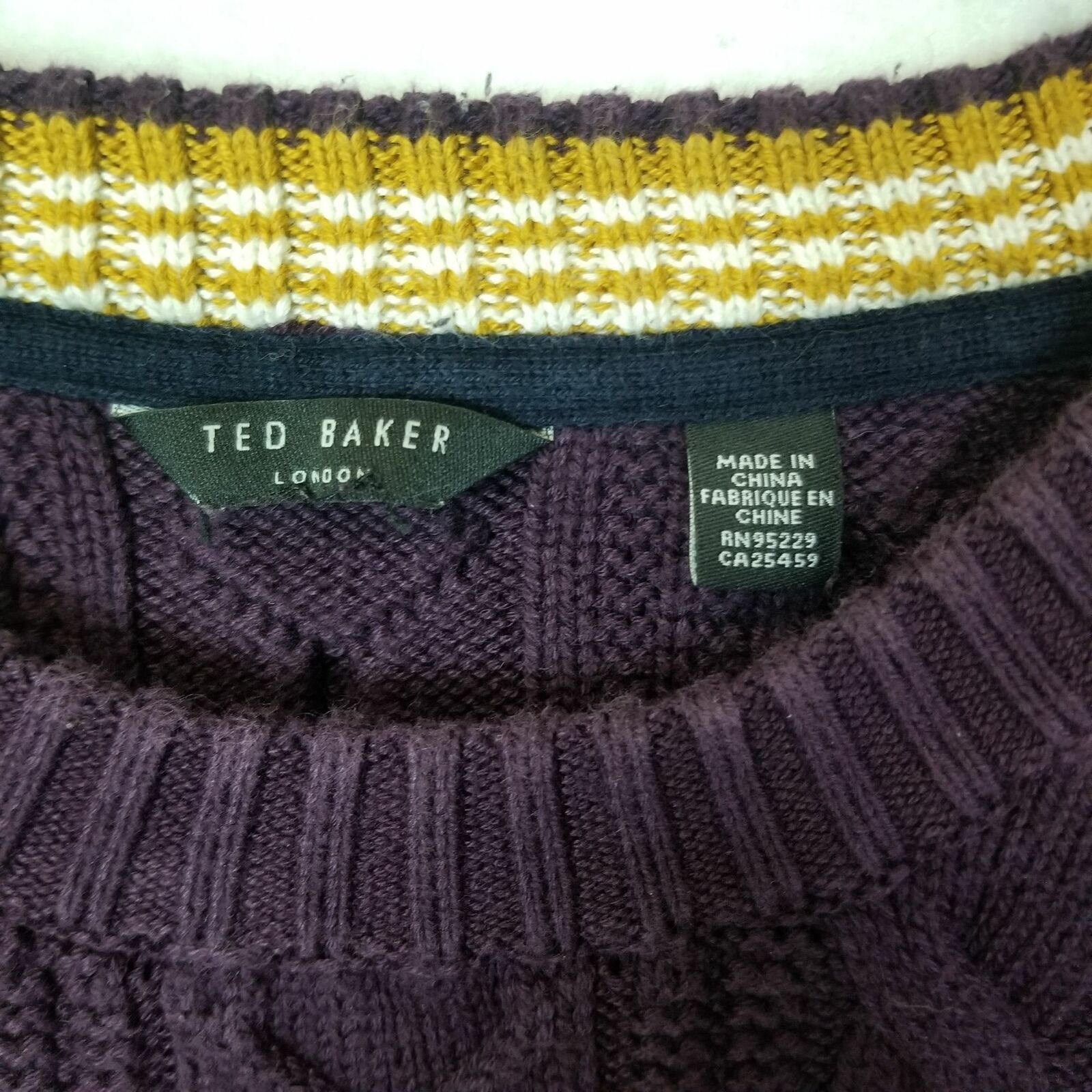Ted Baker Ted Baker Mens Fisherman Sweater Cable Knit Coastal Preppy Size US L / EU 52-54 / 3 - 7 Thumbnail