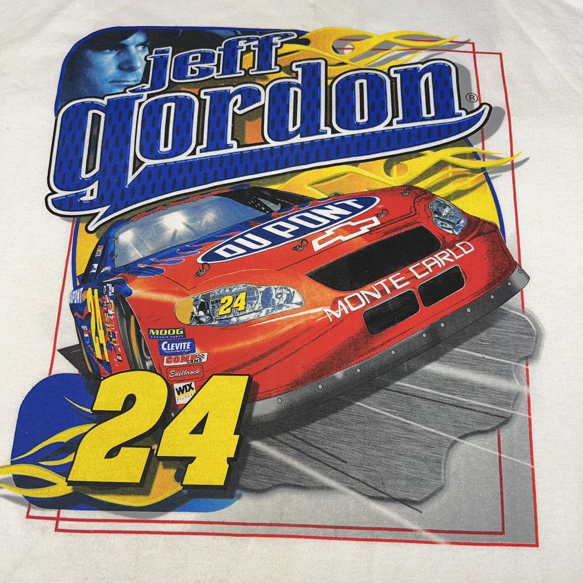 Chase Authentics NASCAR Tee Shirt Jeff Gordon 24 Racing Chase Flames Y2K Size US XL / EU 56 / 4 - 8 Thumbnail