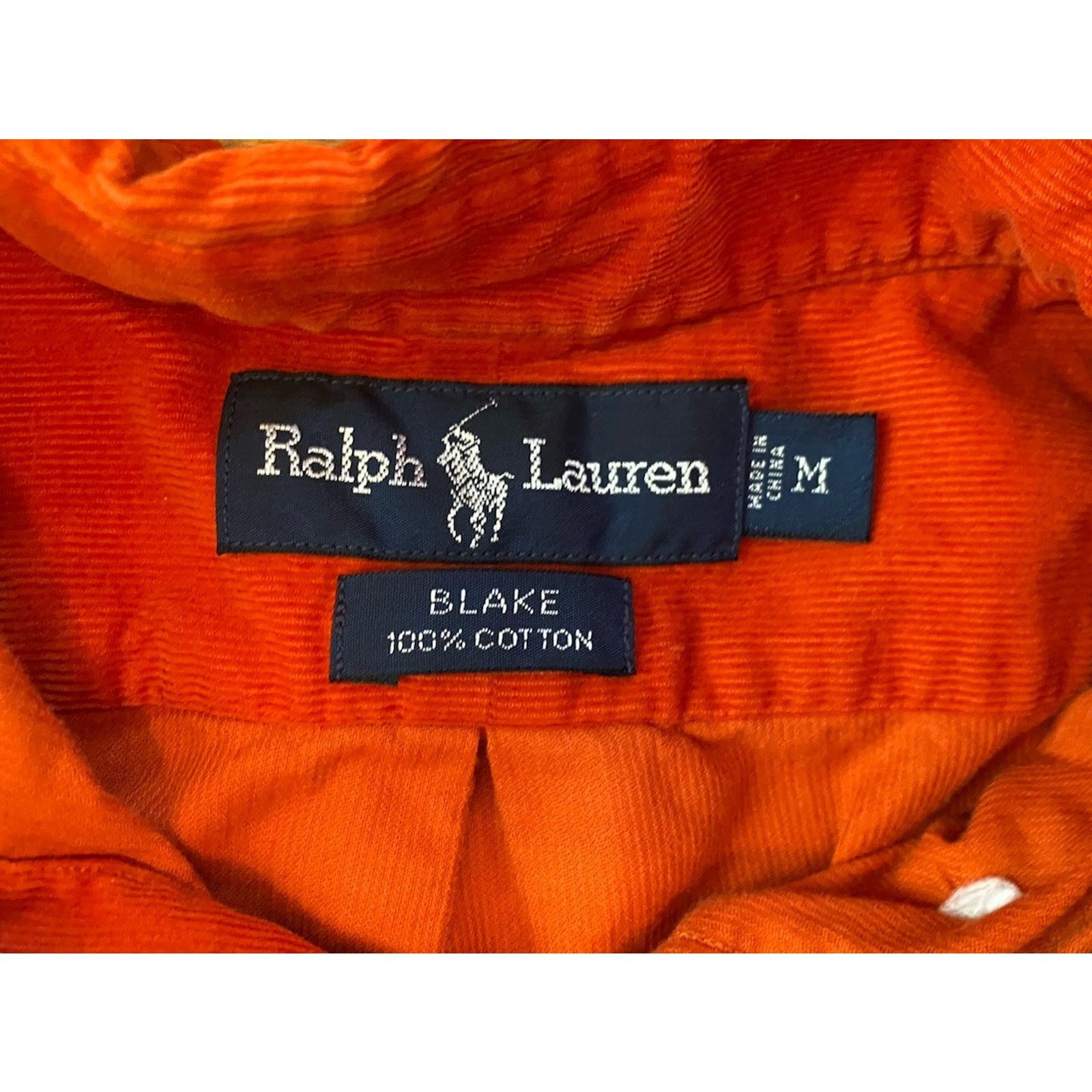 Ralph Lauren Ralph Lauren Mens Corduroy Button Shirt Blake Cotton M Pony Size US M / EU 48-50 / 2 - 2 Thumbnail