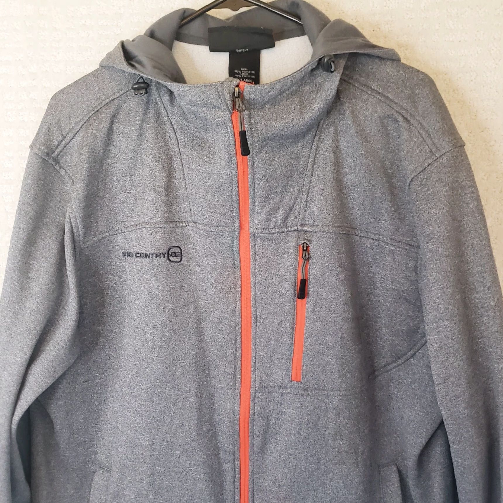 Free Country Free Country Jacket Mens XL Gray Full Zip Outdoor Performance Pockets Jacket Size US XL / EU 56 / 4 - 2 Thumbnail