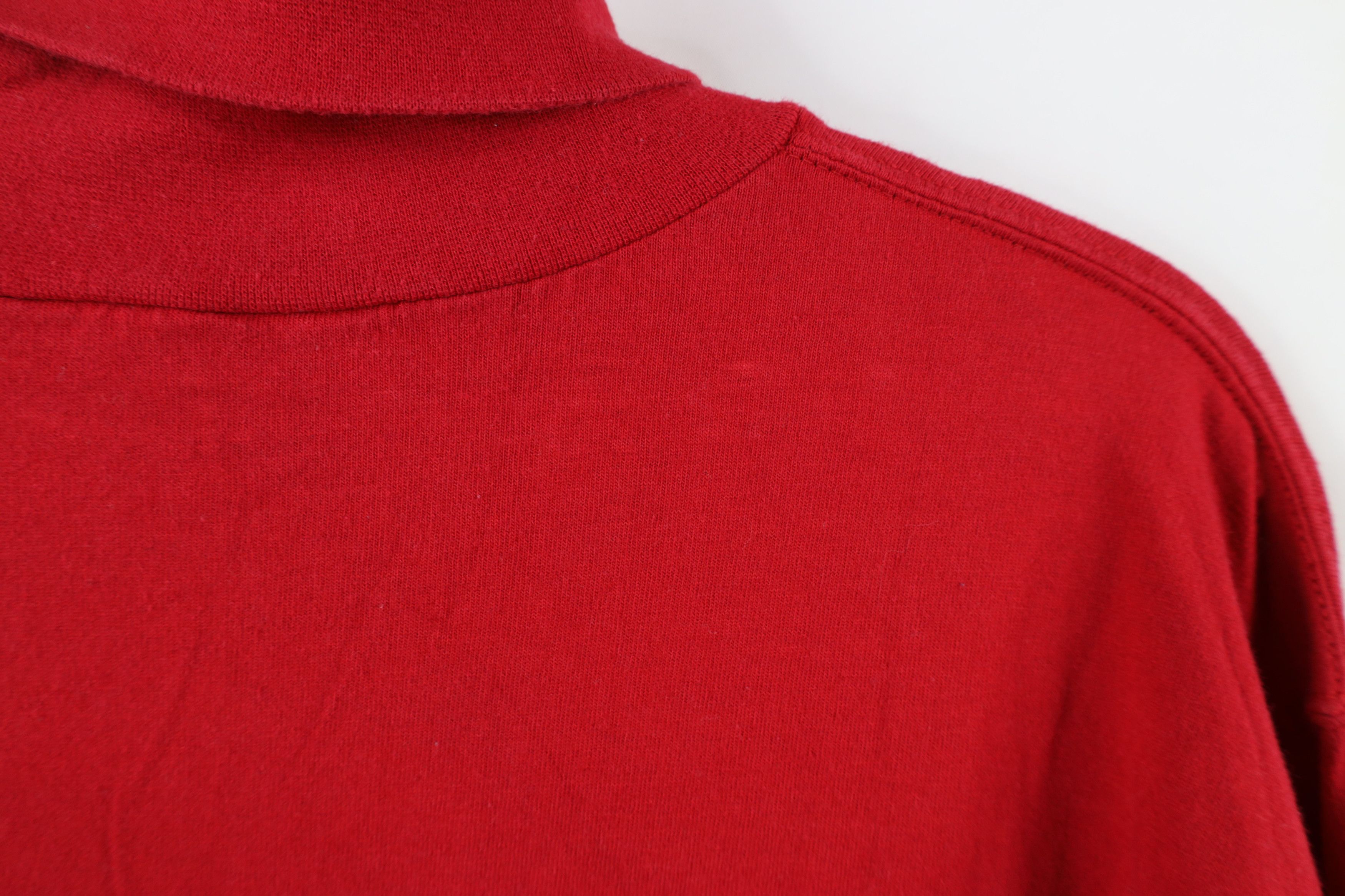 Vintage Vintage 90s Streetwear Blank Long Sleeve Turtleneck T-Shirt Size US S / EU 44-46 / 1 - 9 Thumbnail