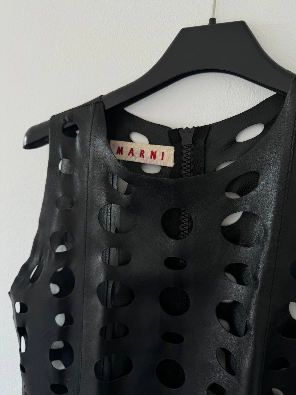 Marni Marni leather cut dress. Runway collection! Size M / US 6-8 / IT 42-44 - 3 Thumbnail