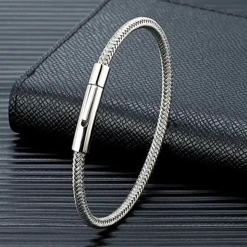 Welcome Stranger Stainless Steel Wire Rope Bracelet Size ONE SIZE - 4 Thumbnail