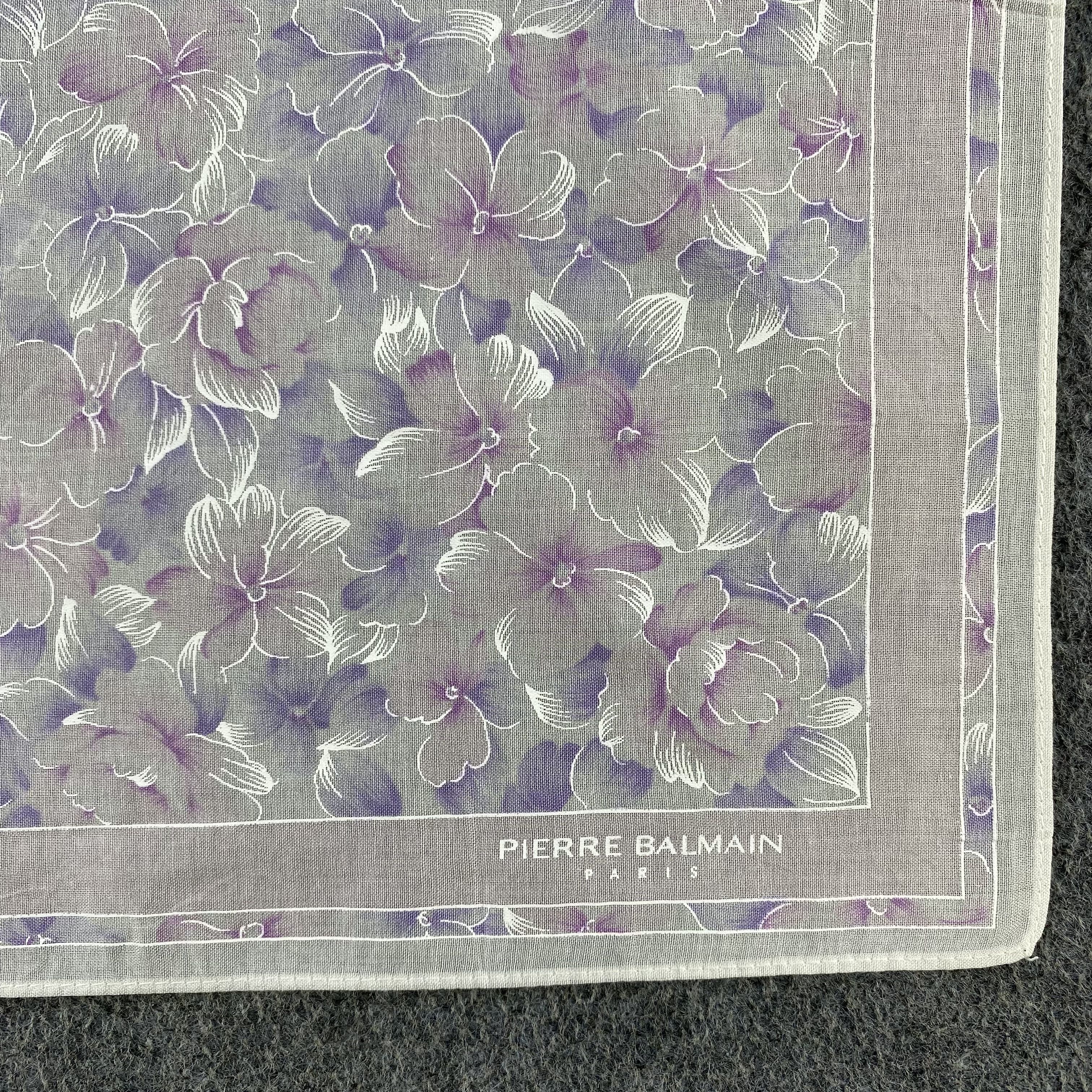 Pierre Balmain × Vintage Pierre Balmain Handkerchief/Neckerchief/Bandana HC785 Size ONE SIZE - 3 Thumbnail