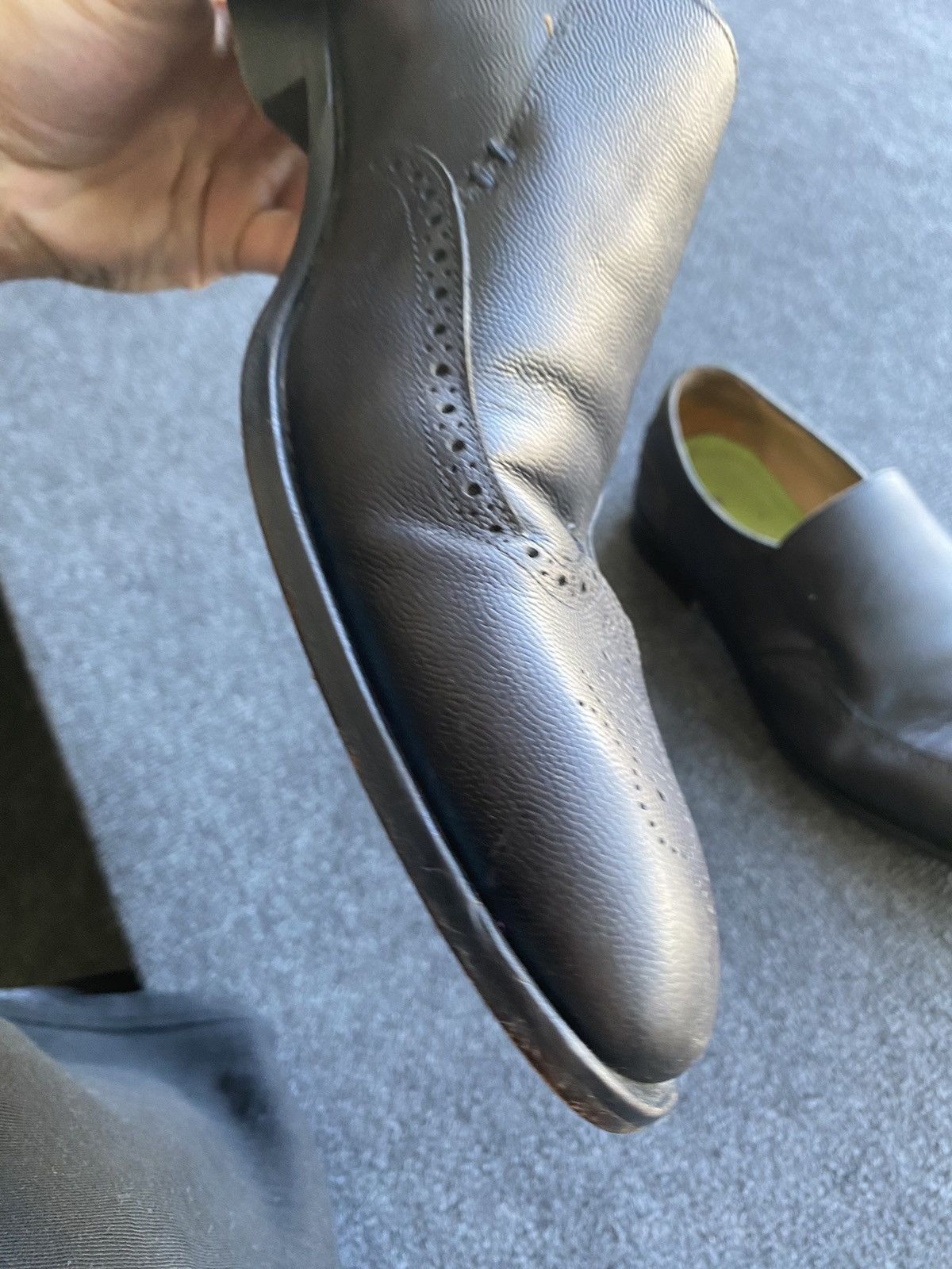 Oliver Sweeney 🔥Rare Oliver Sweeney black leather brogue slip on boots US12 Size US 12 / EU 45 - 13 Thumbnail