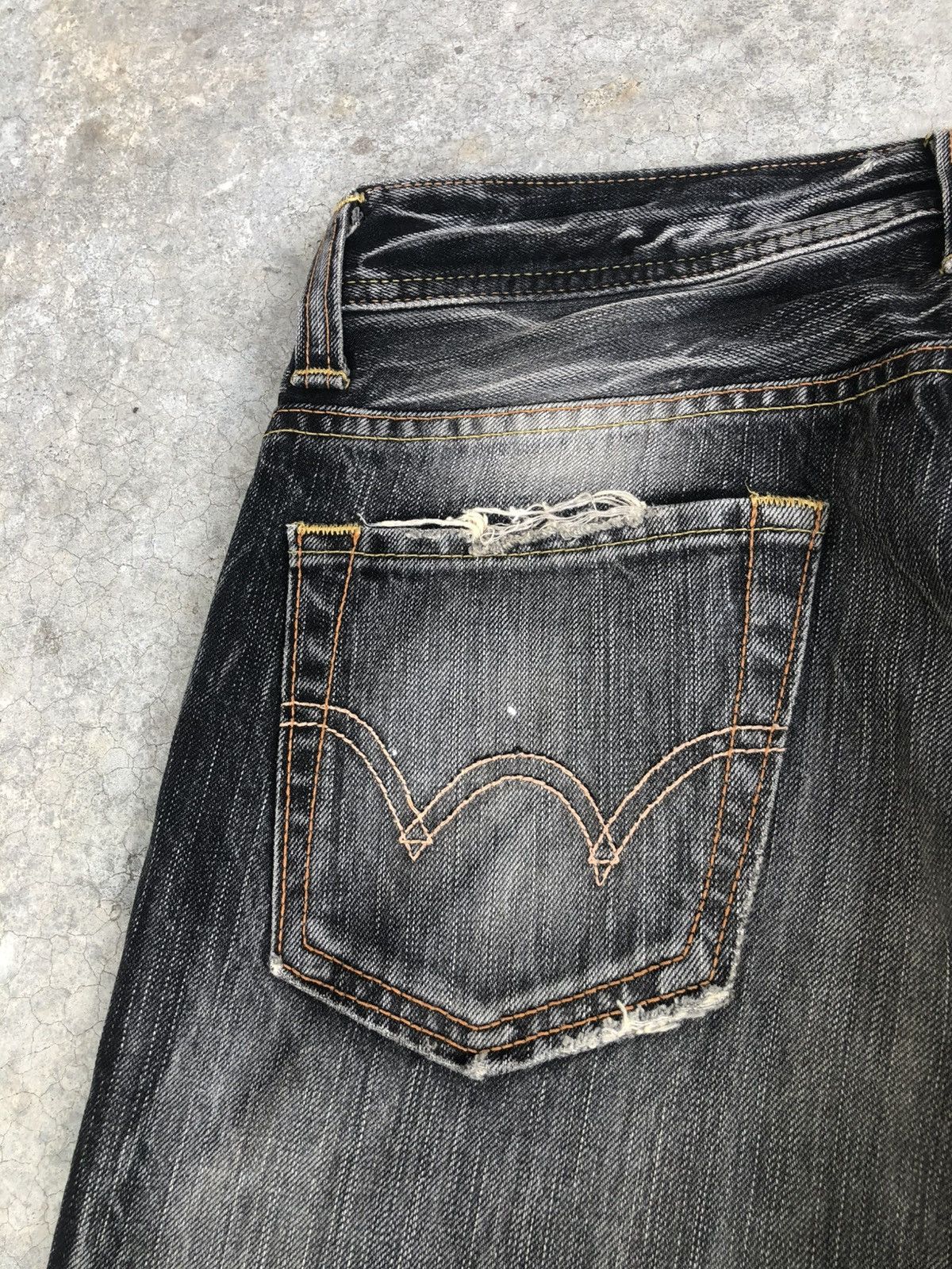 If Six Was Nine Japanese Edwin Flared Jeans Distressed Jeans Size US 30 / EU 46 - 16 Thumbnail