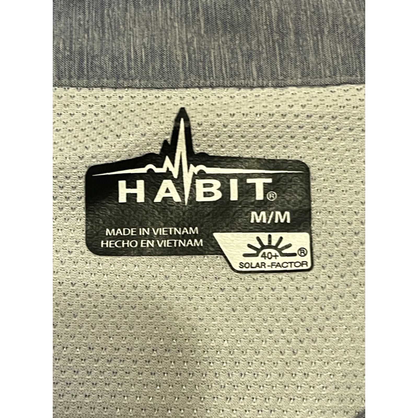 Habitat Habit Shirt Mens Button-Up Long Sleeve Blue Pockets Front Pockets Size M Casual Regular Size US M / EU 48-50 / 2 - 6 Thumbnail