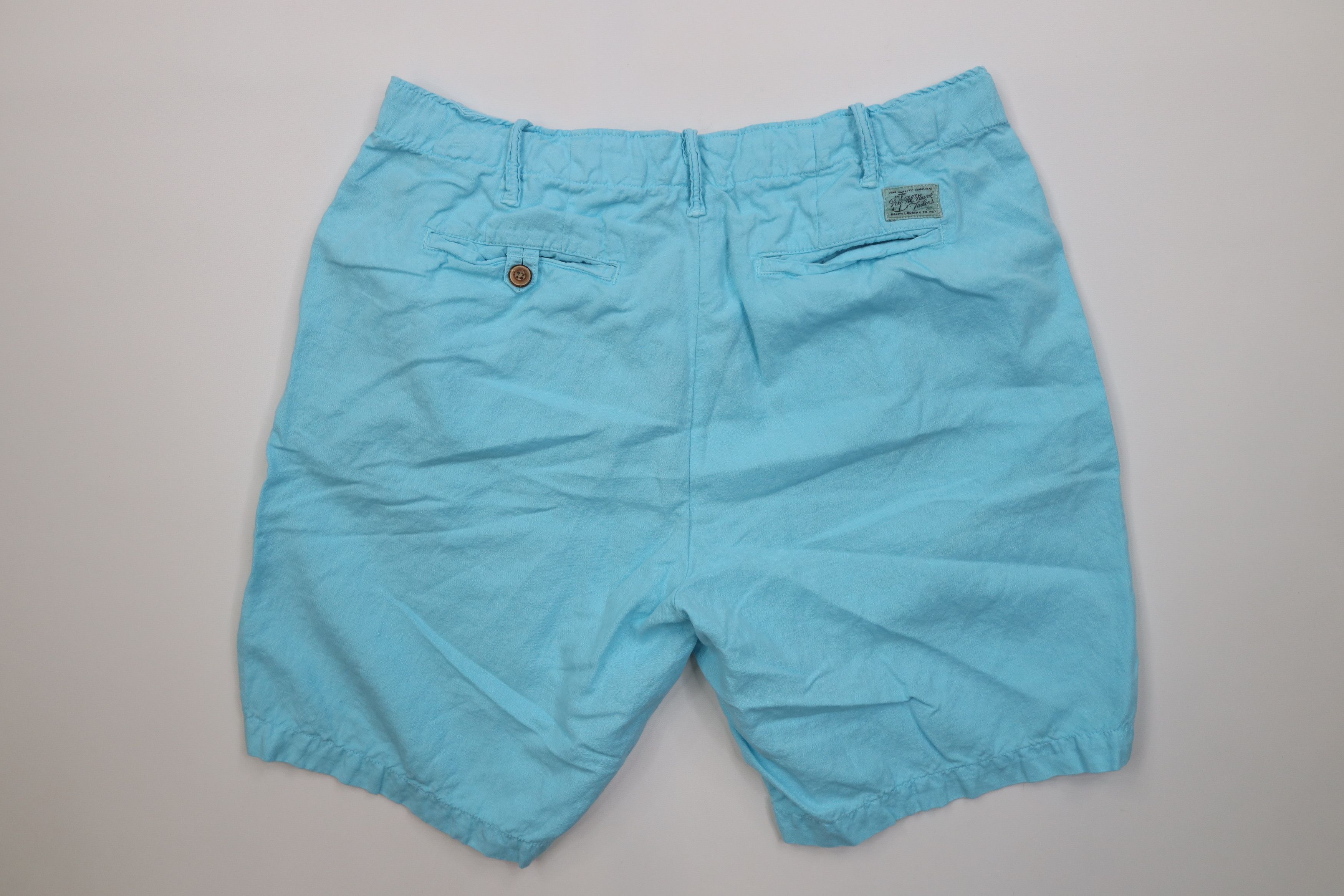 Ralph Lauren Vintage Y2K Ralph Lauren Blend Above Knee Chino Shorts Blue Size US 33 - 9 Thumbnail