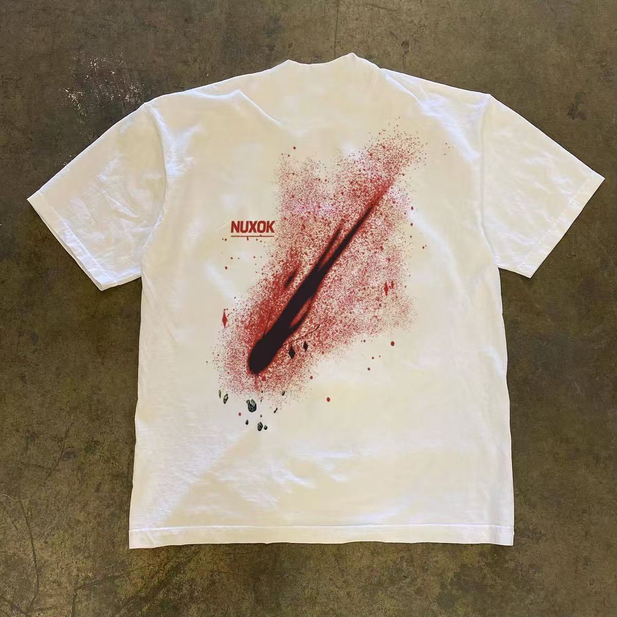 Vintage White washed hip-hop retro print T-shirt Size US M / EU 48-50 / 2 - 1 Thumbnail