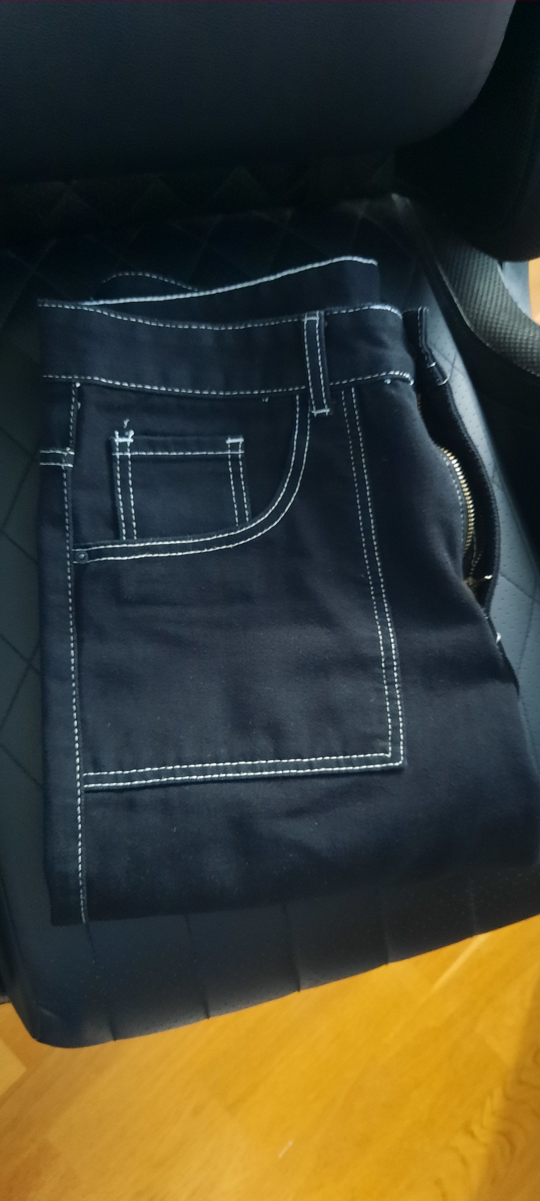 Vintage Black and white workwear carpenter pants Size US 32 / EU 48 - 6 Thumbnail