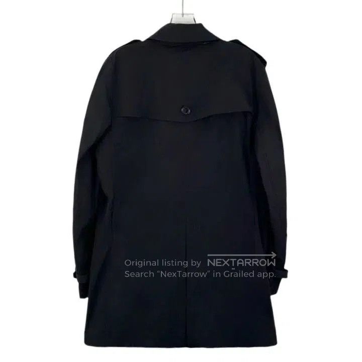 Burberry Burberry Black Collar Button Trench Coat. Size US XL / EU 56 / 4 - 2 Thumbnail