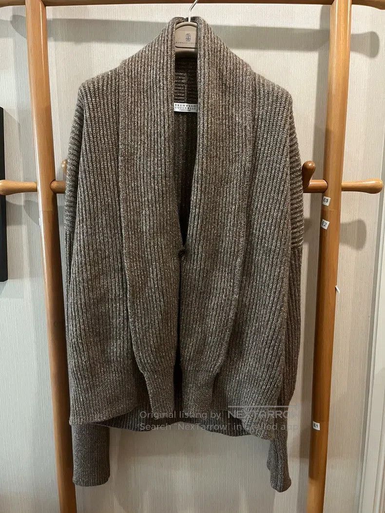 Brunello Cucinelli Brunello Cucinelli Cashmere gold open-front jacket Size M / US 6-8 / IT 42-44 - 1 Thumbnail
