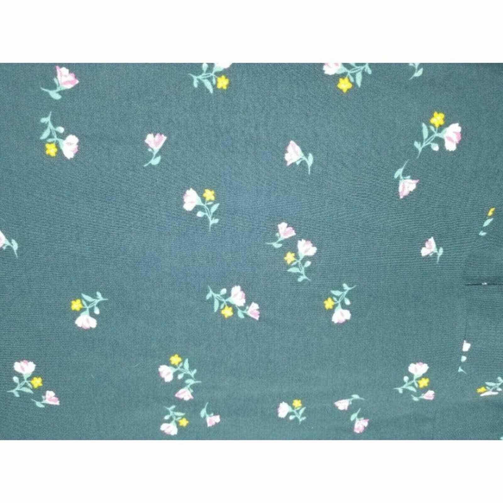 Old Navy Old Navy Floral Green Modest Dress Extra 3/4 Sleeves Sprin Size XL / US 12-14 / IT 48-50 - 6 Thumbnail